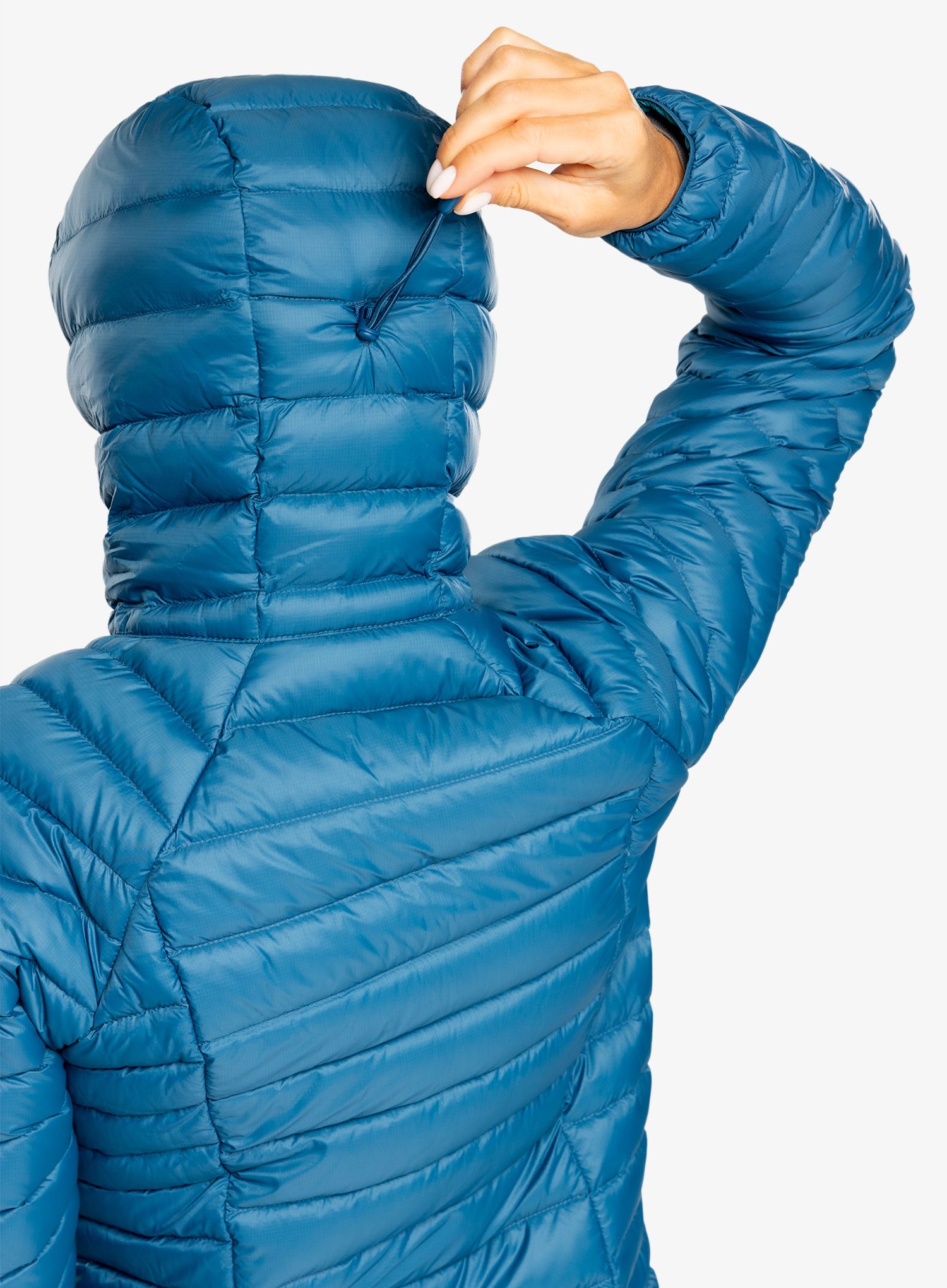 Ženska puhovka Patagonia Down Sweater Hoody - lagom blue