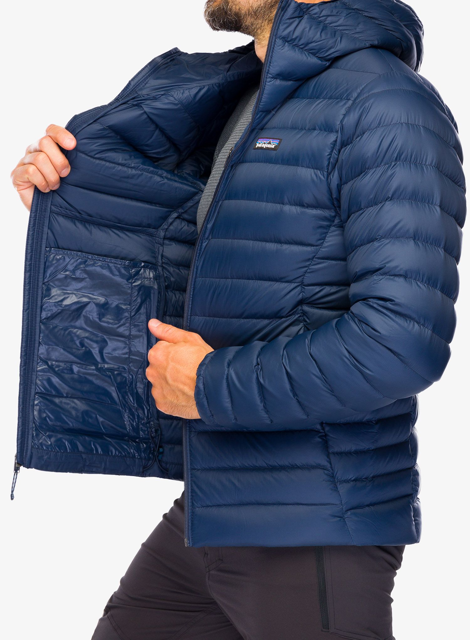 Puhovka Patagonia Down Sweater Hoody - new navy