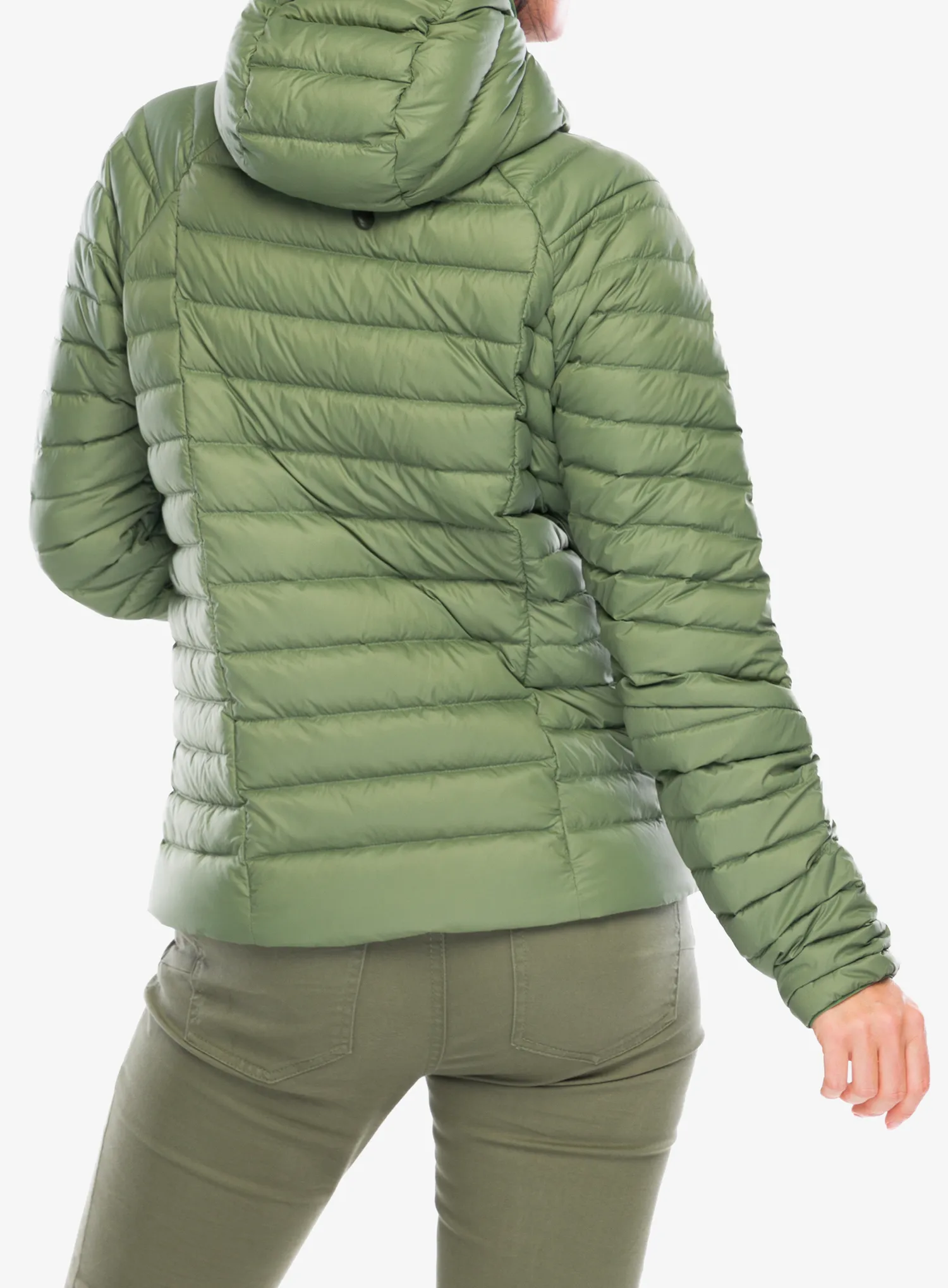 Ženska puhovka Patagonia Down Sweater Hoody - terrain green