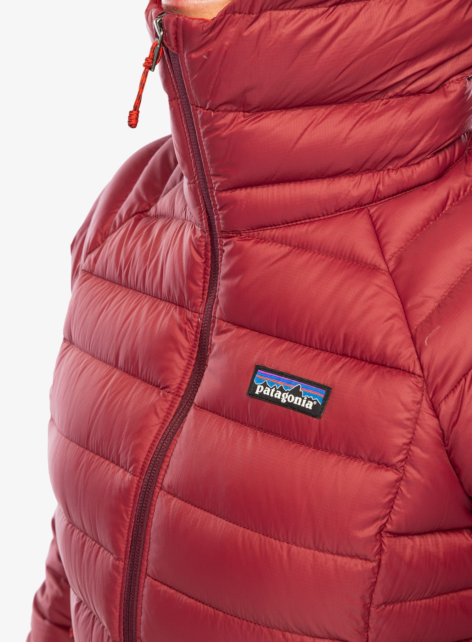 Ženska puhovka Patagonia Down Sweater Hoody - oxide red