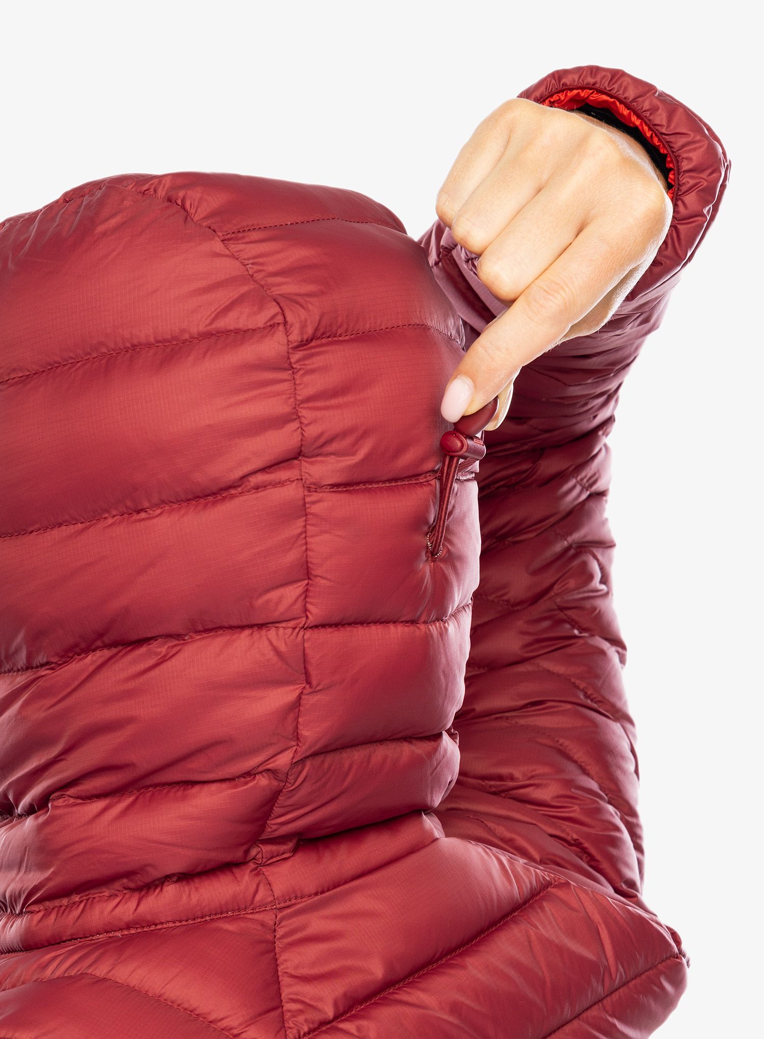 Ženska puhovka Patagonia Down Sweater Hoody - oxide red