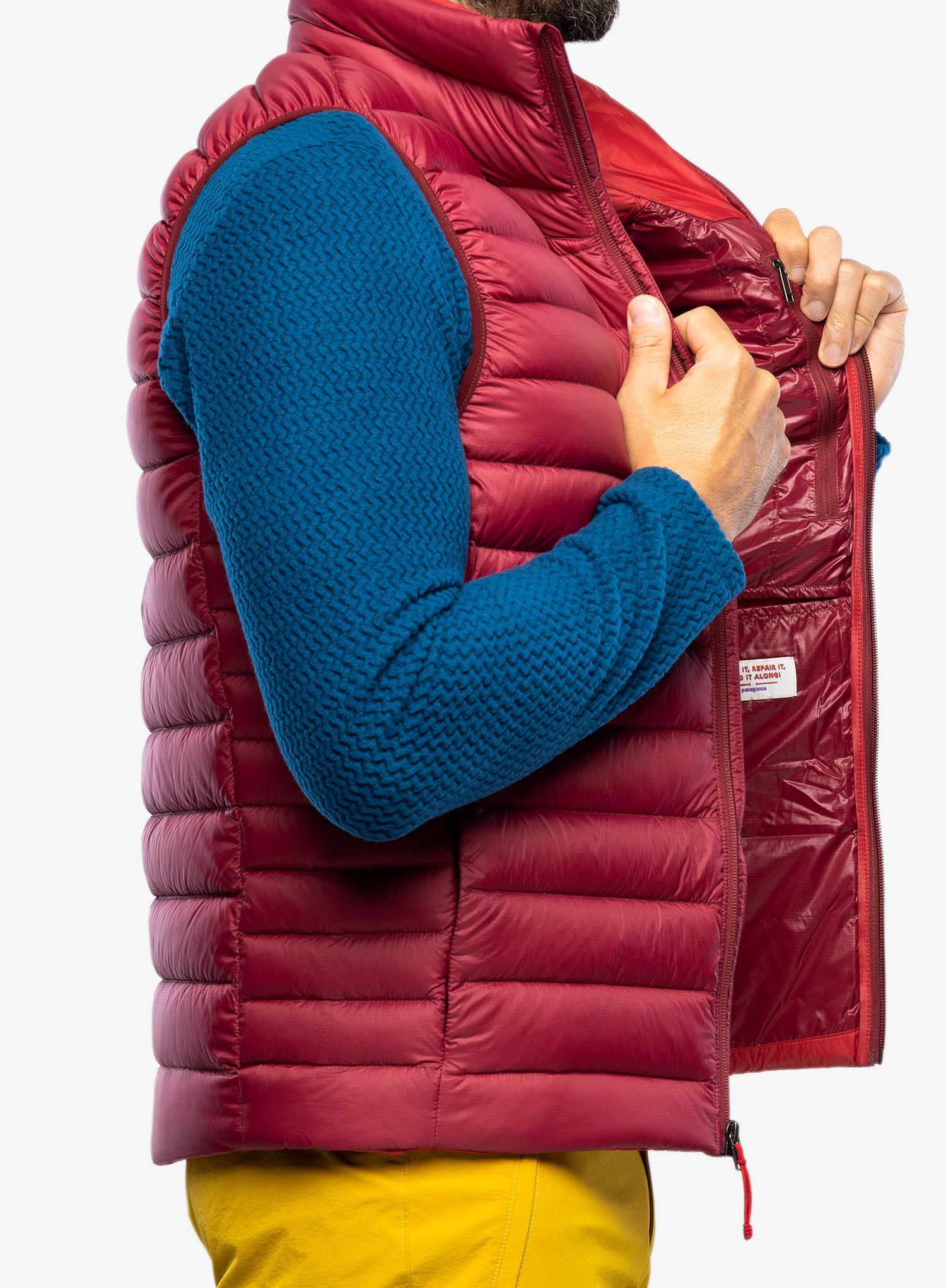 Moški brezrokavnik Patagonia Down Sweater Vest - carmine red