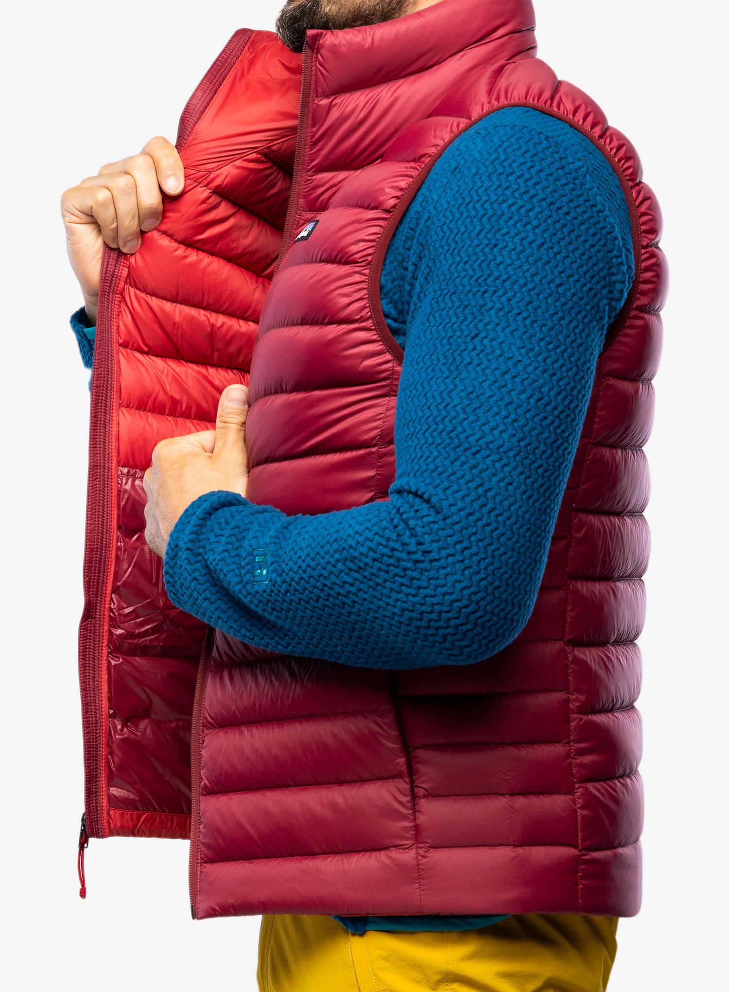 Moški brezrokavnik Patagonia Down Sweater Vest - carmine red