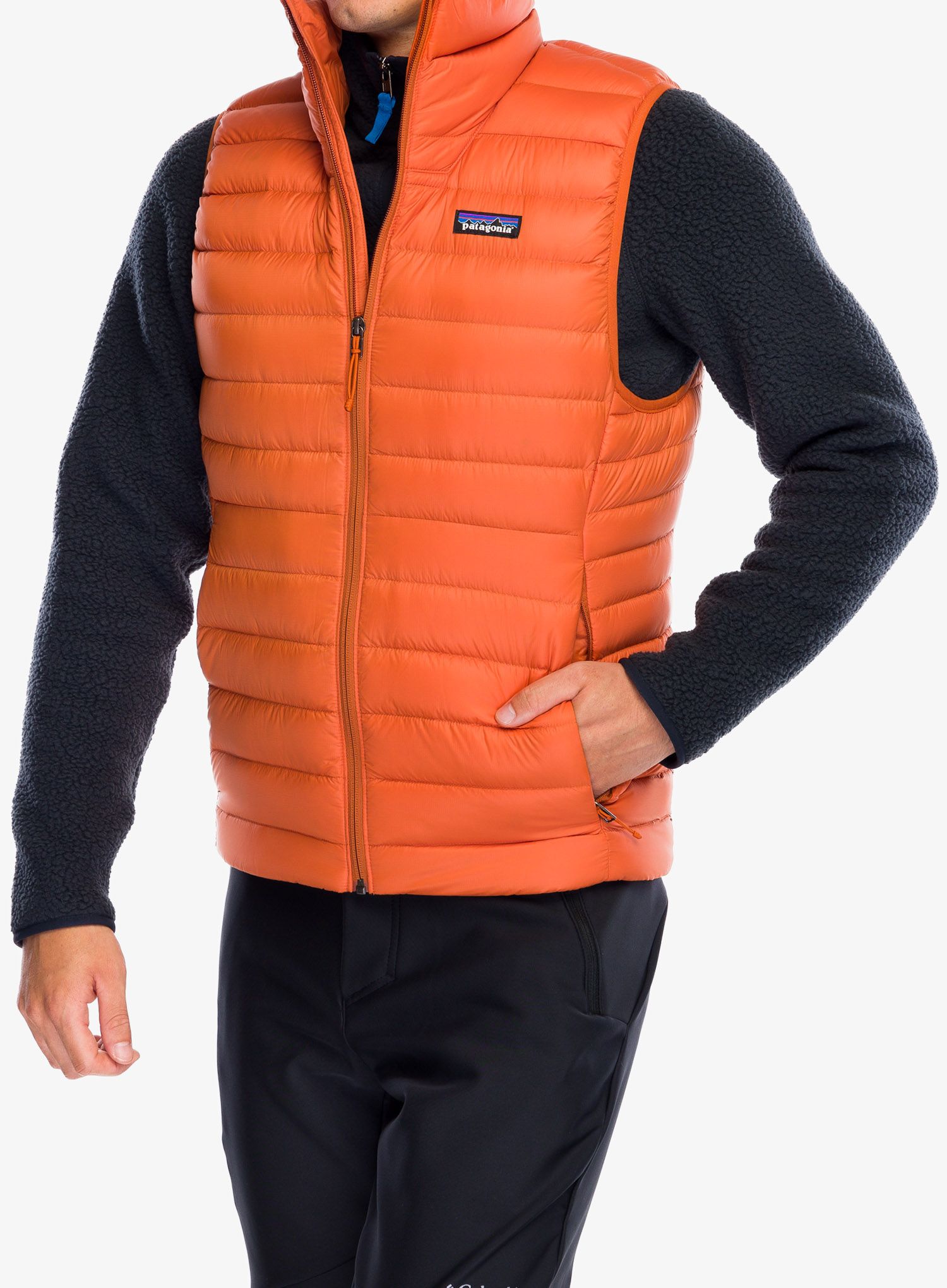 Puhasti brezrokavnik Patagonia Down Sweater Vest - redtail rust
