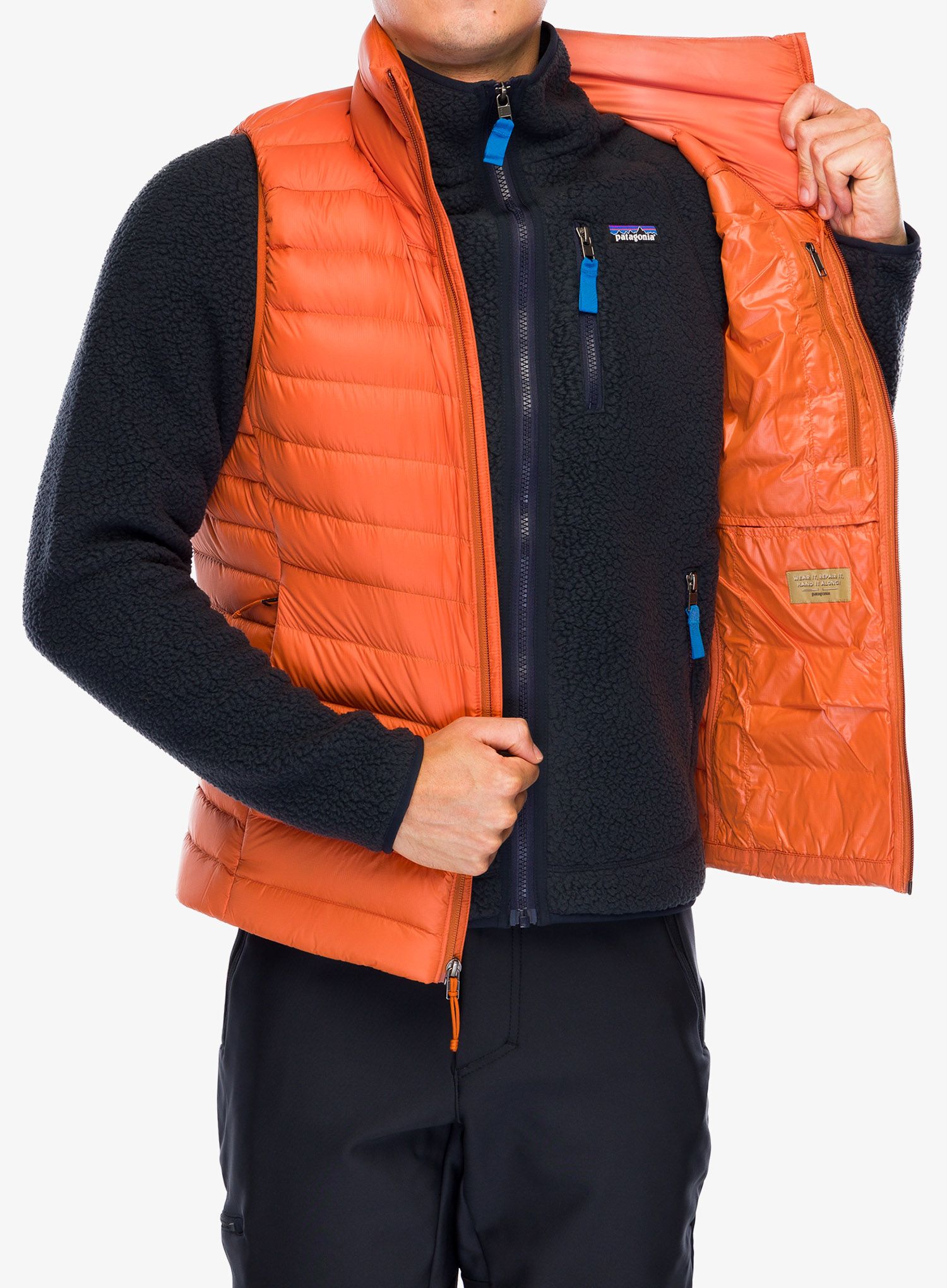 Puhasti brezrokavnik Patagonia Down Sweater Vest - redtail rust