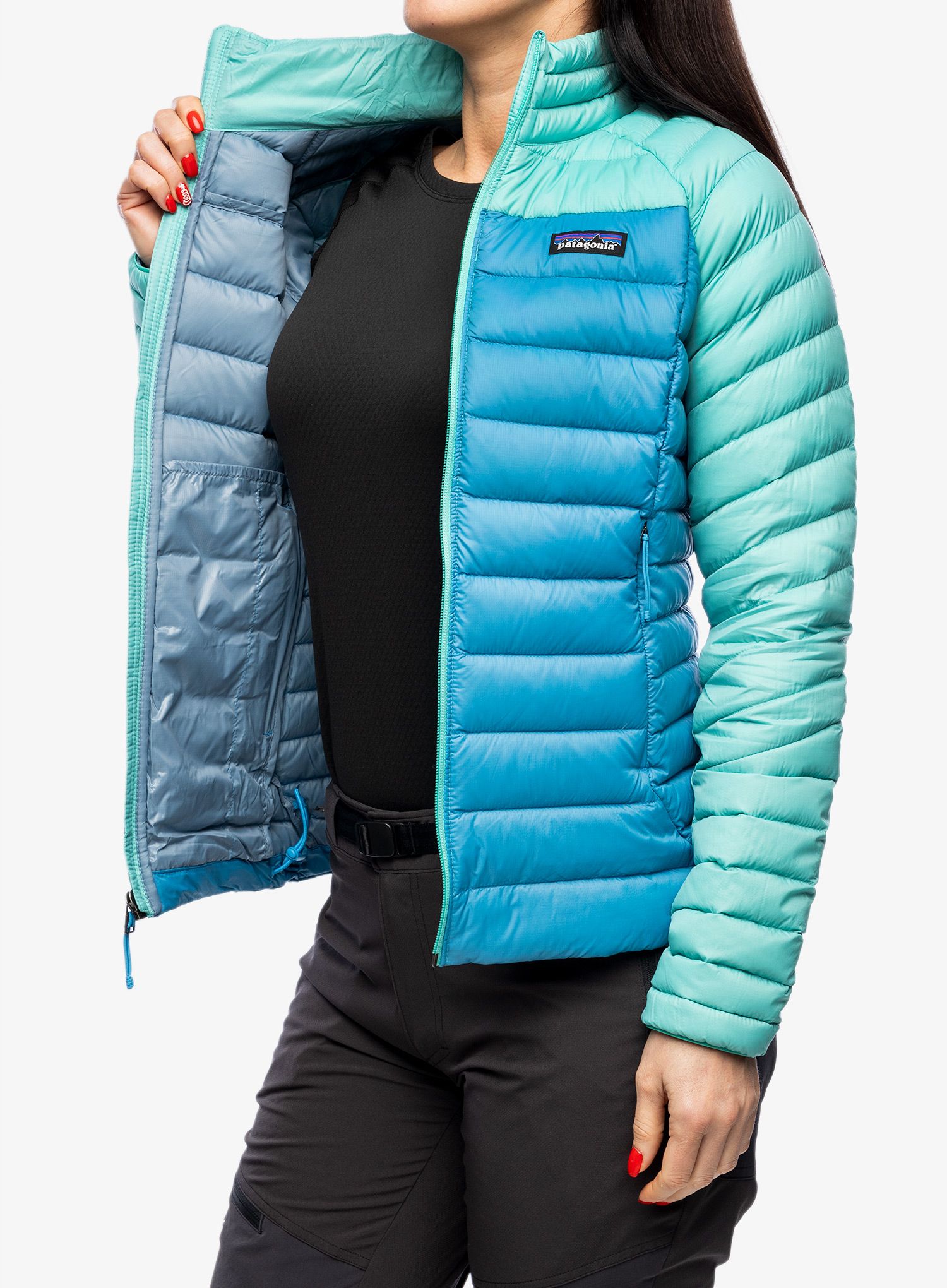 Ženska puhovka Patagonia Down Sweater - anacapa blue