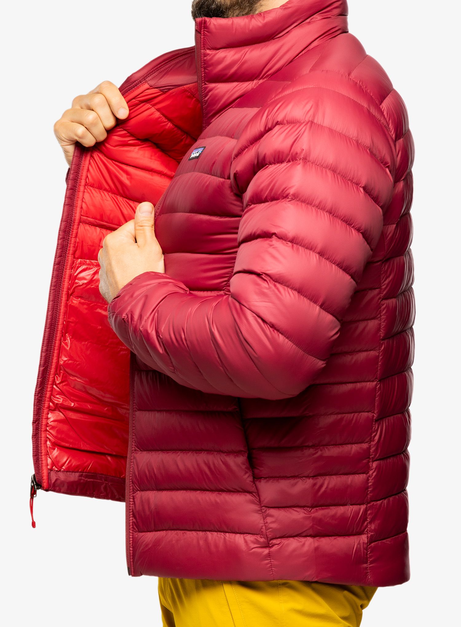Moška jakna Patagonia Down Sweater - carmine red