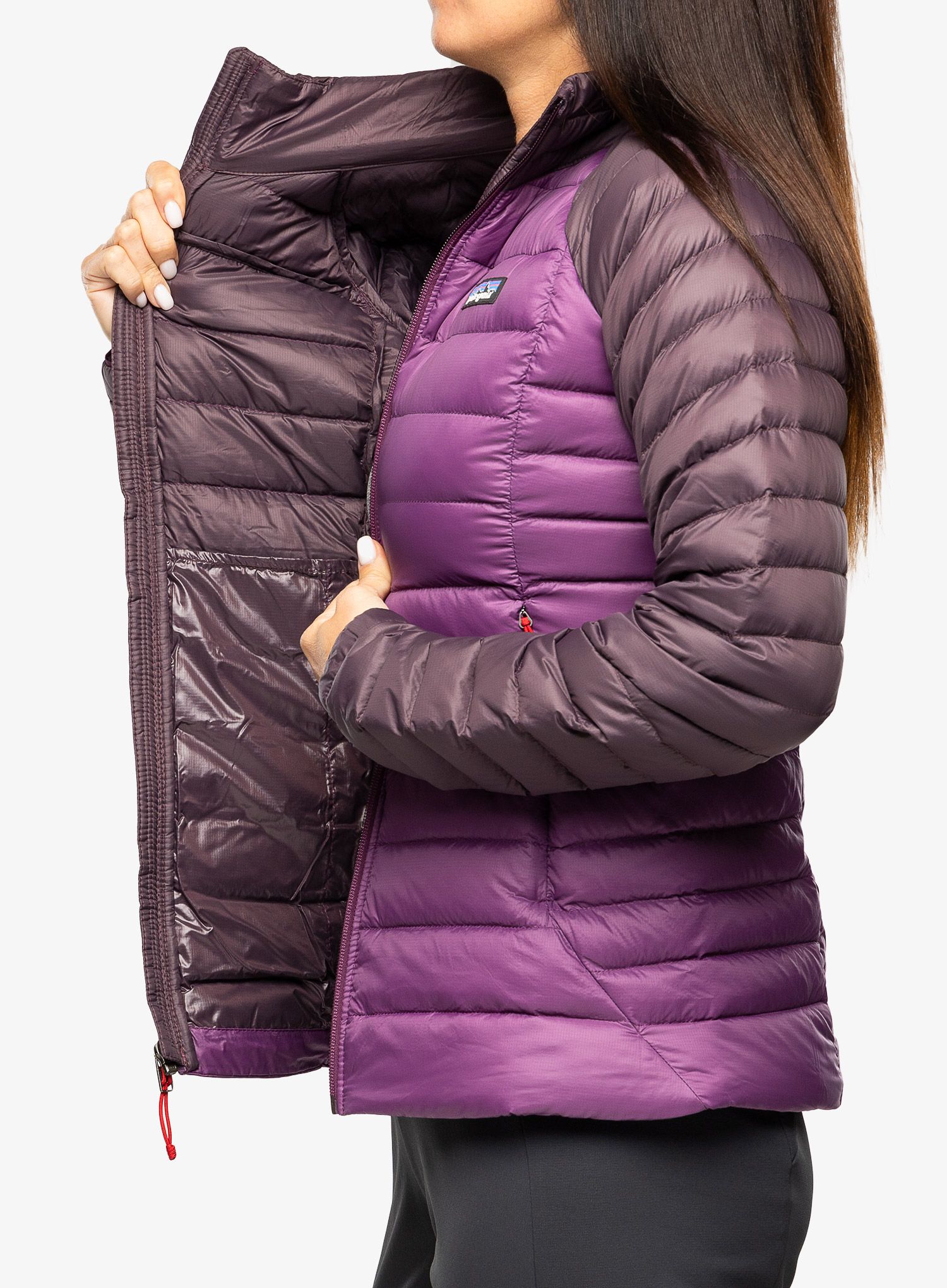 Puhovka ženska Patagonia Down Sweater - night plum