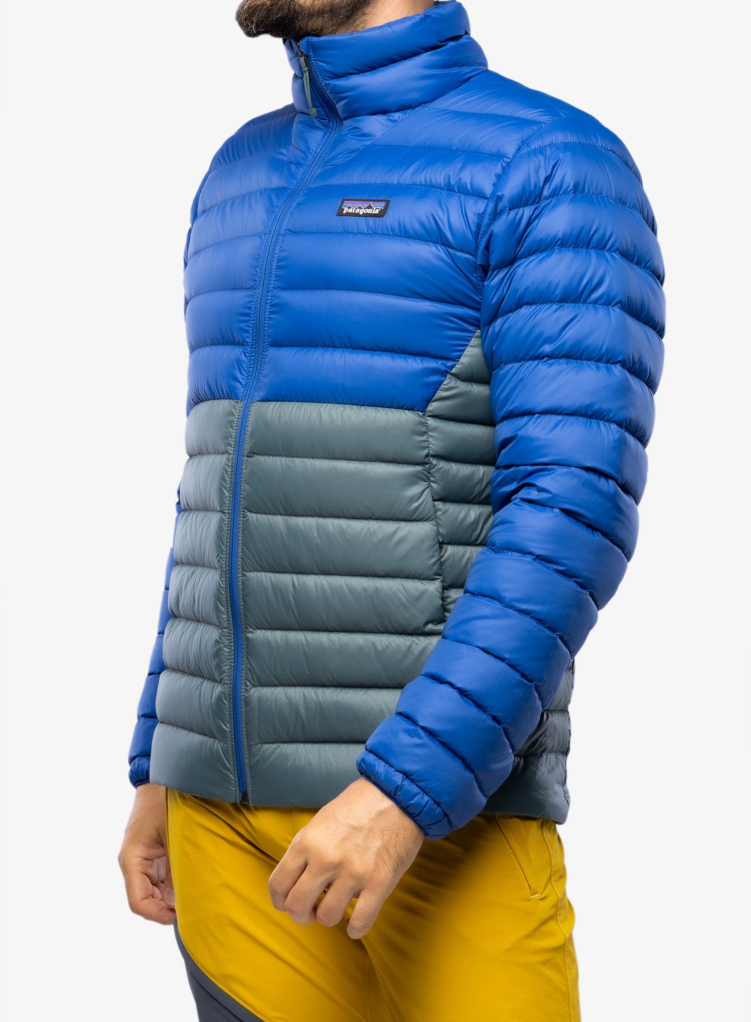 Moška puhovka Patagonia Down Sweater - passage blue