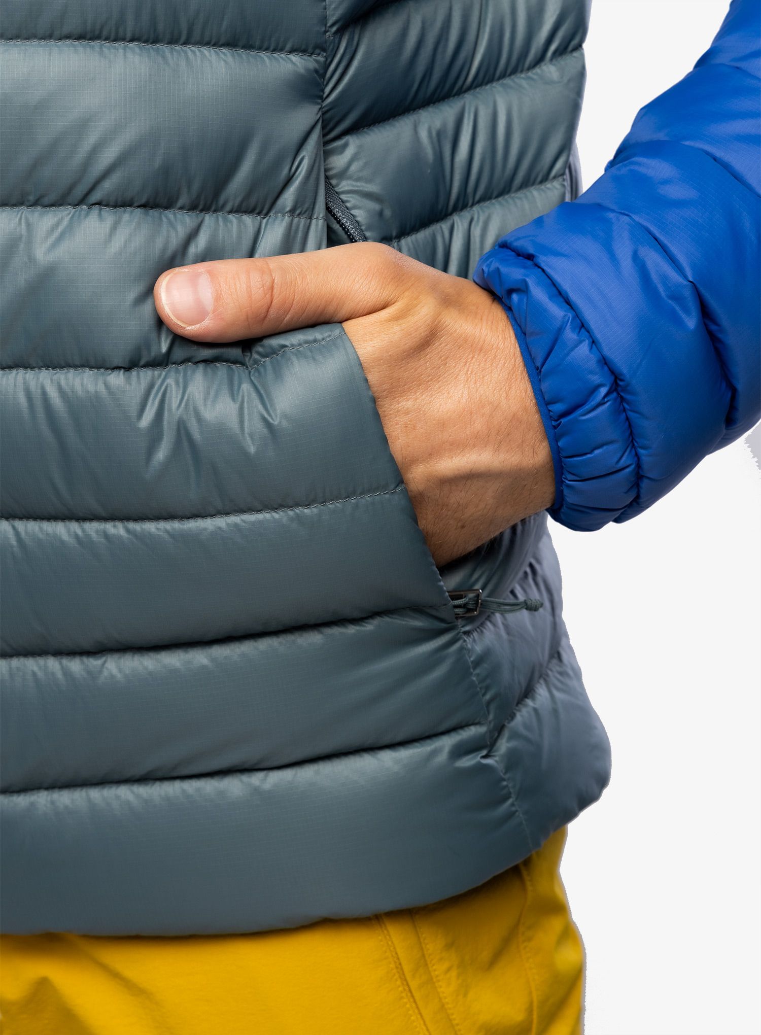 Moška puhovka Patagonia Down Sweater - passage blue
