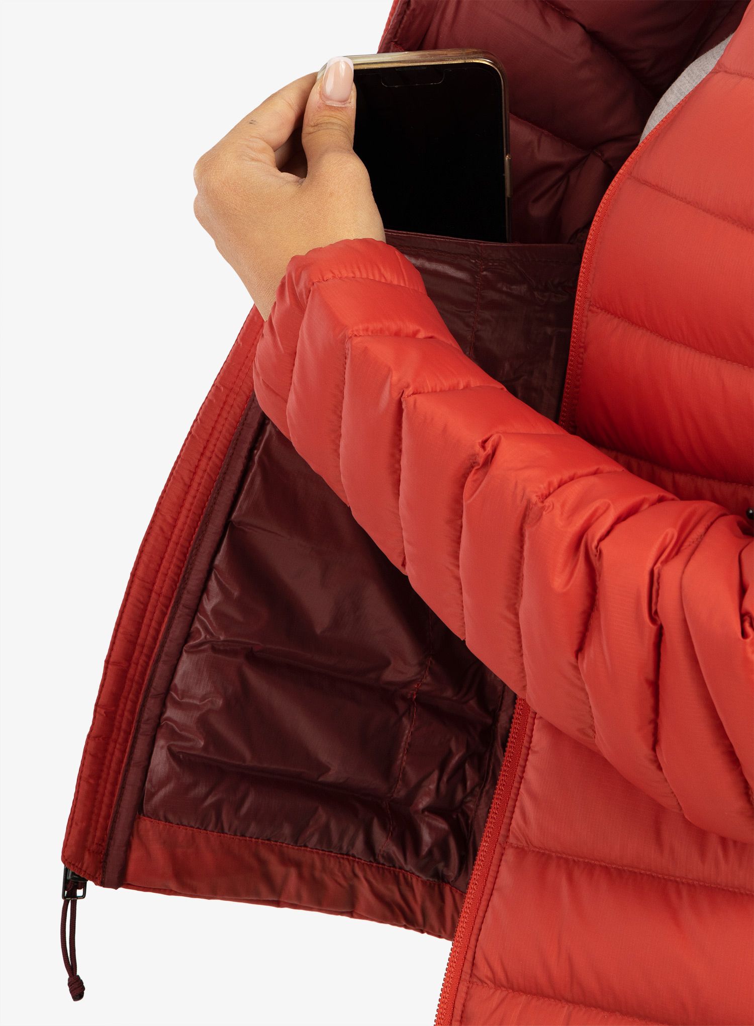 Ženska puhovka Patagonia Down Sweater - sumac red