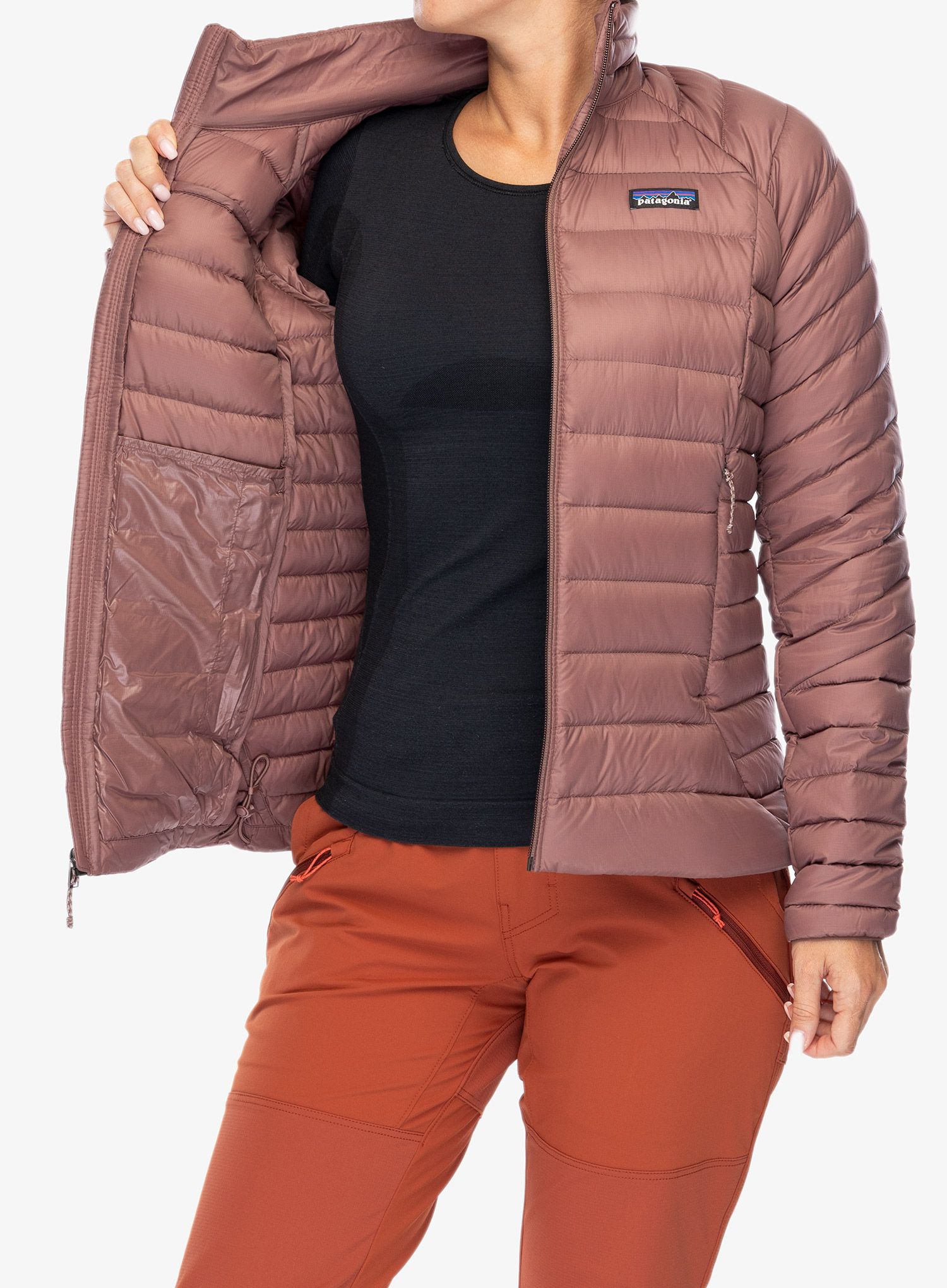 Ženska puhovka Patagonia Down Sweater - dulse mauve