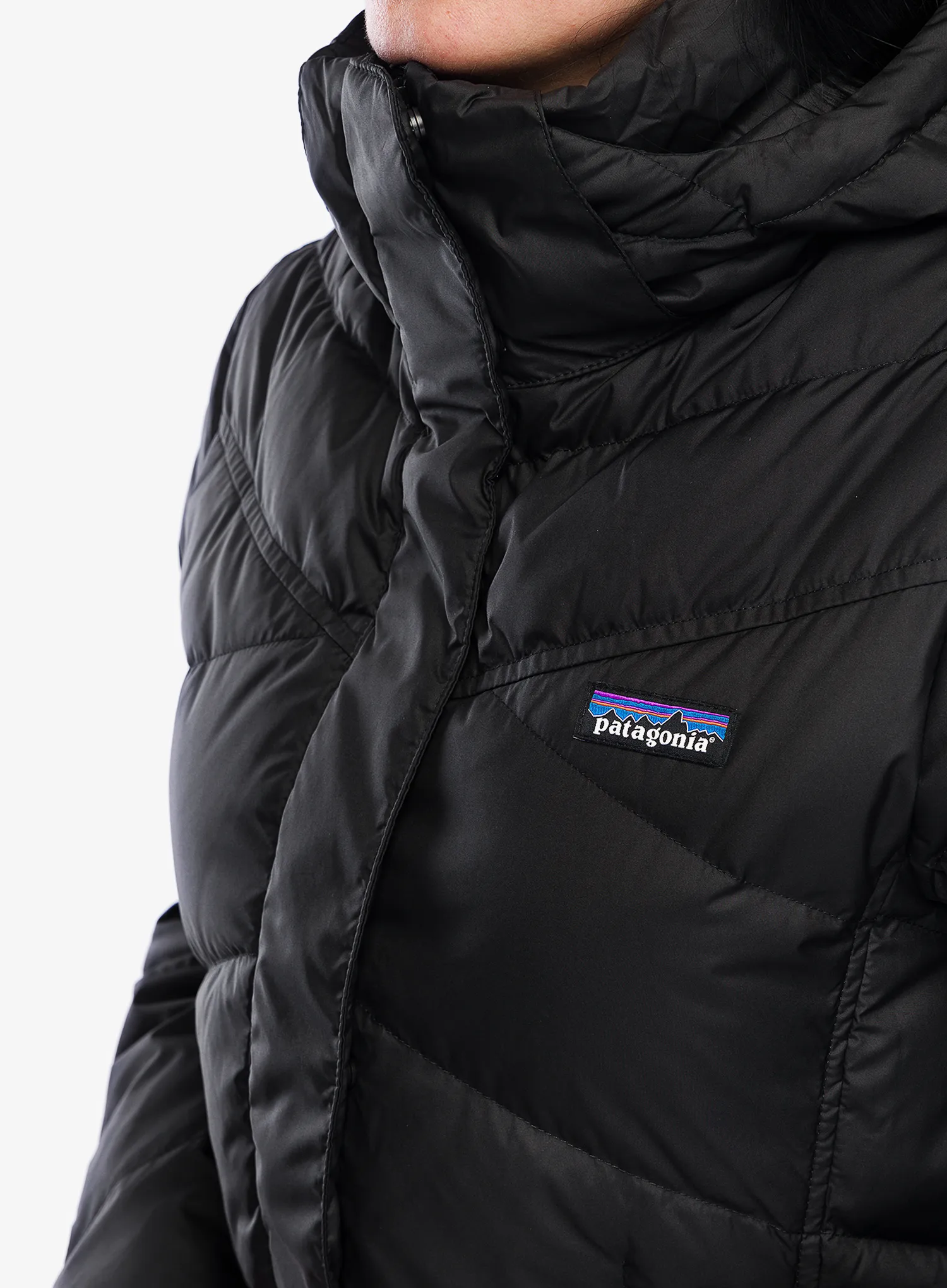 Puhast plašč Patagonia Down With It Parka - black
