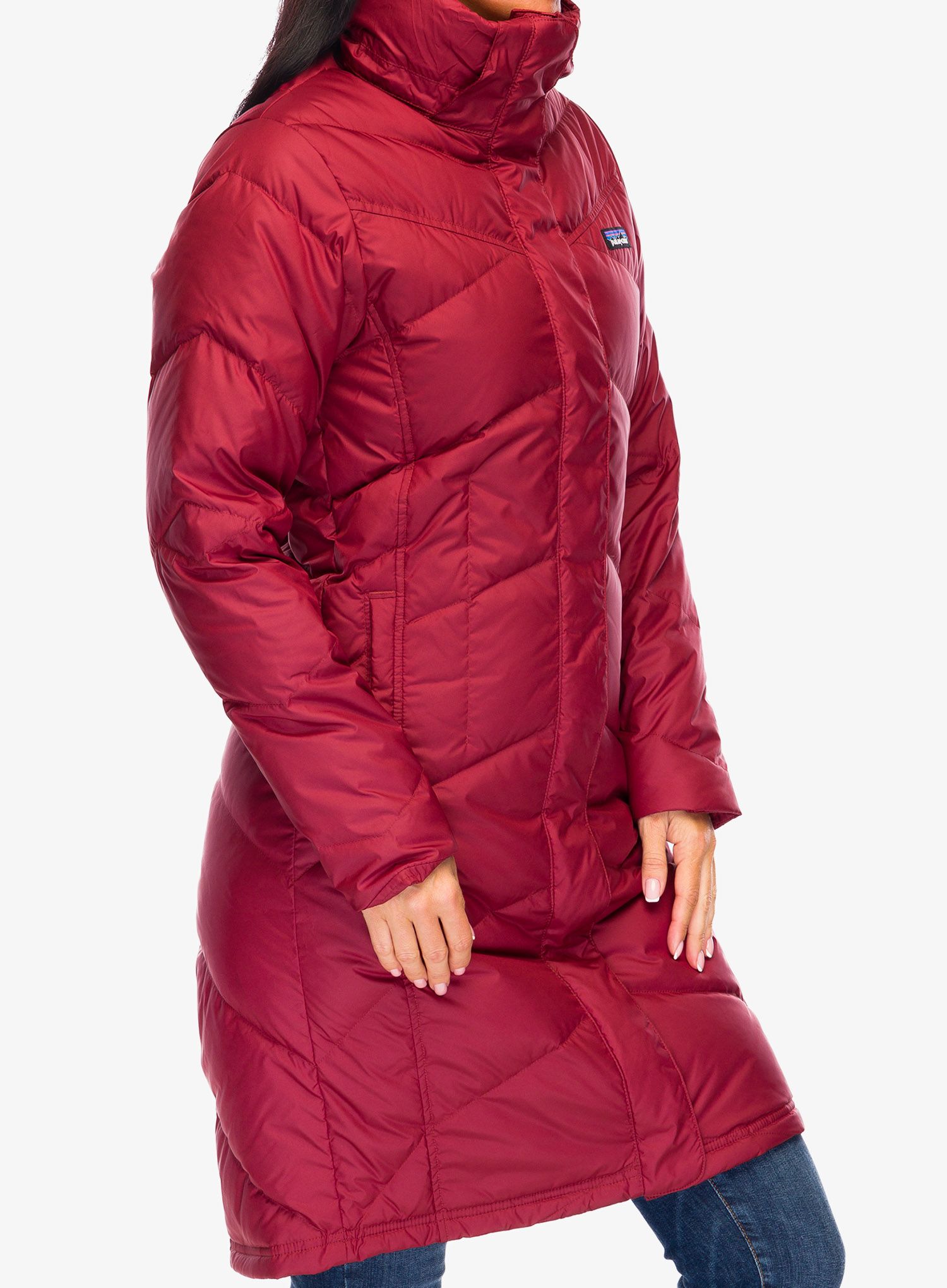 Ženski plašč Patagonia Down With It Parka - oxide red