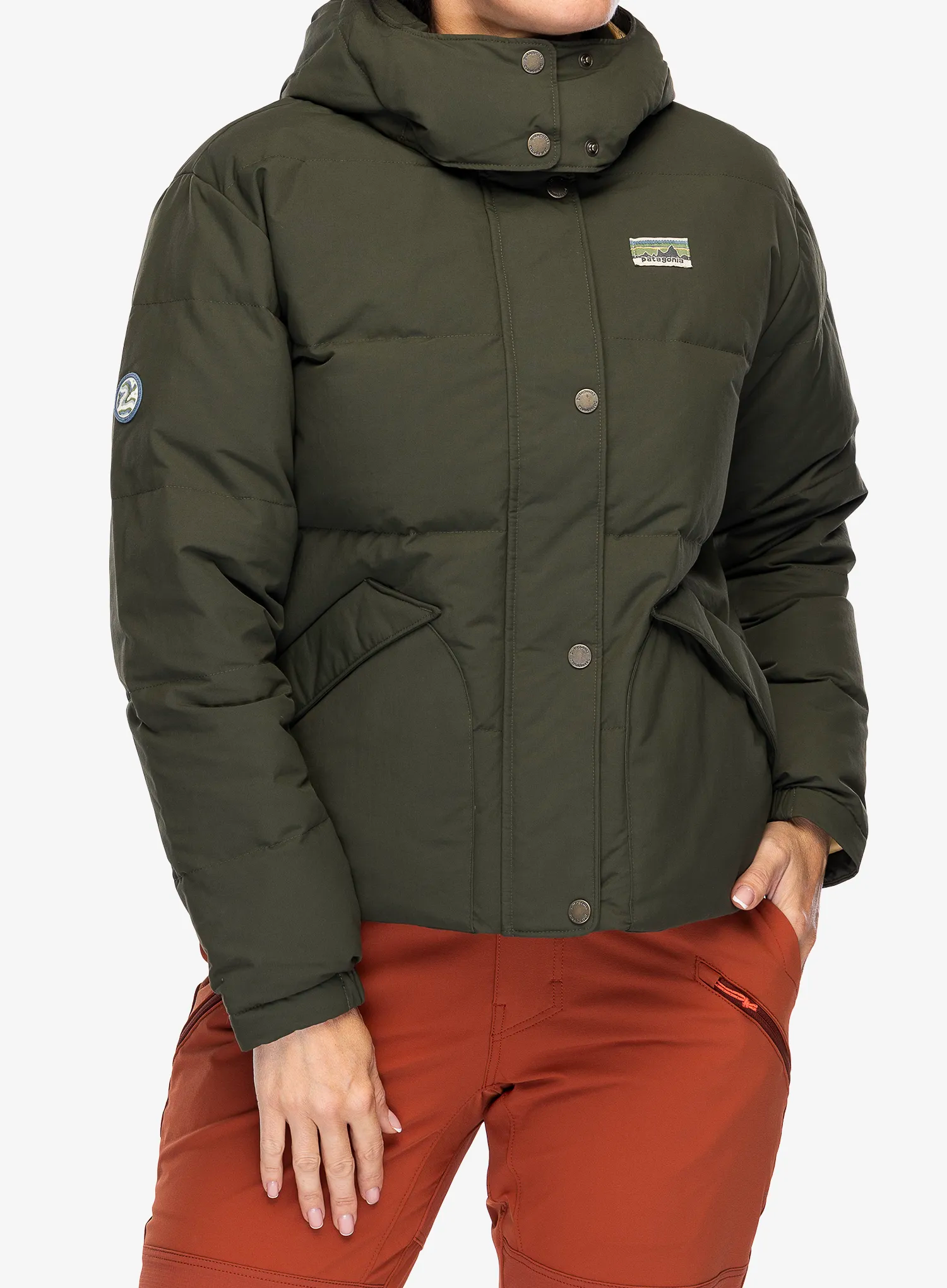 Ženska puhovka Patagonia Downdrift Jacket - pine needle green