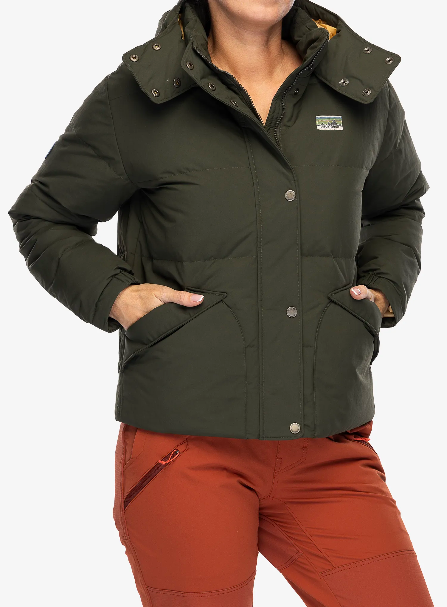 Ženska puhovka Patagonia Downdrift Jacket - pine needle green