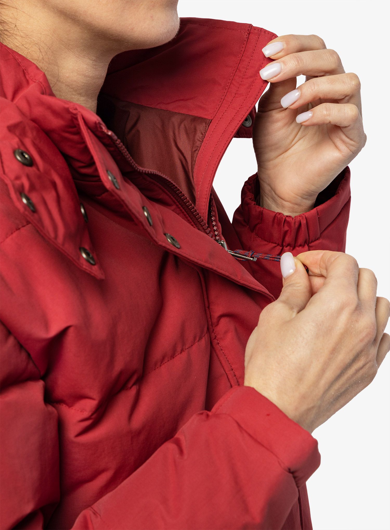Ženska puhovka Patagonia Downdrift Jacket - wax red