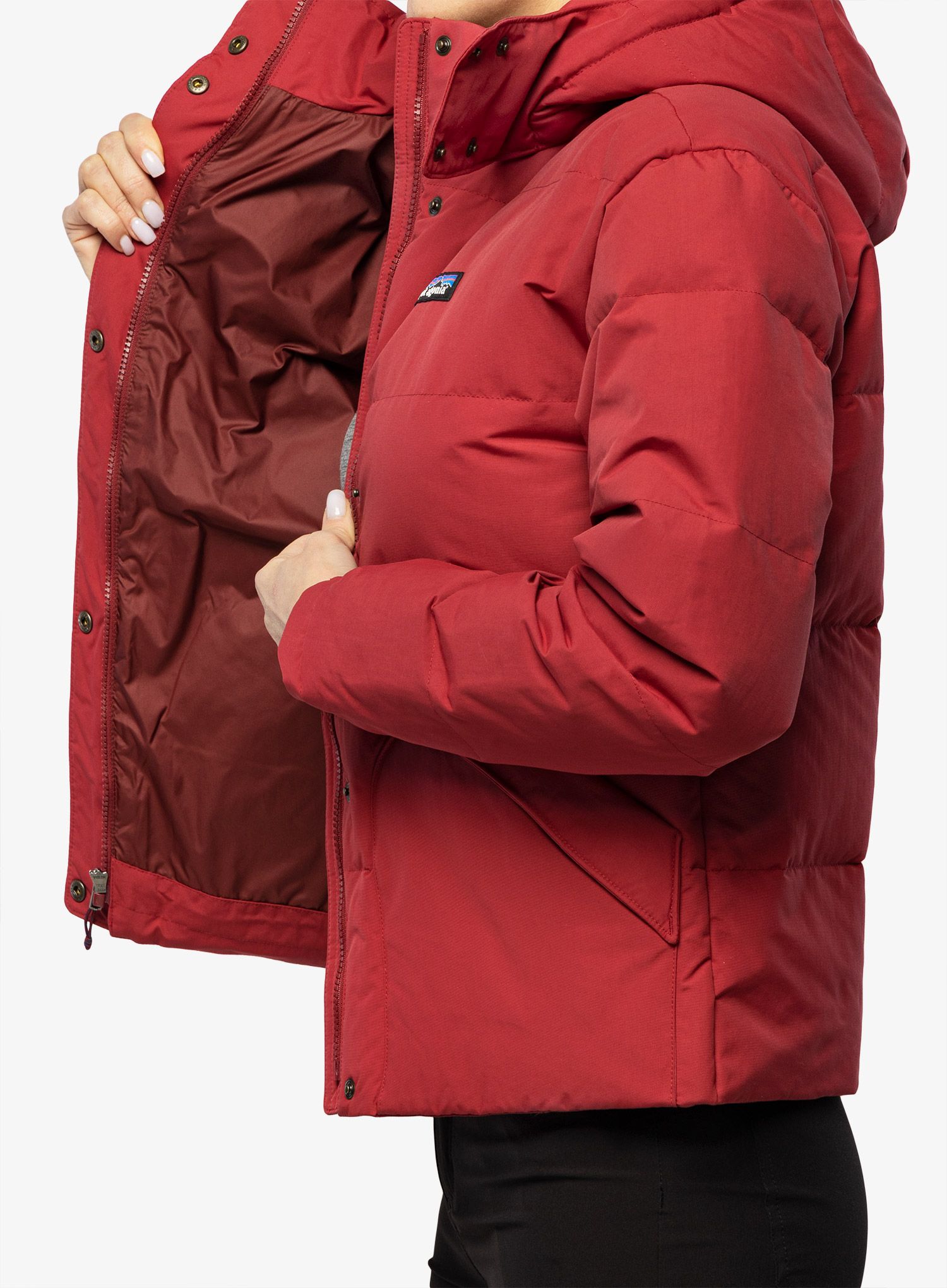 Ženska puhovka Patagonia Downdrift Jacket - wax red