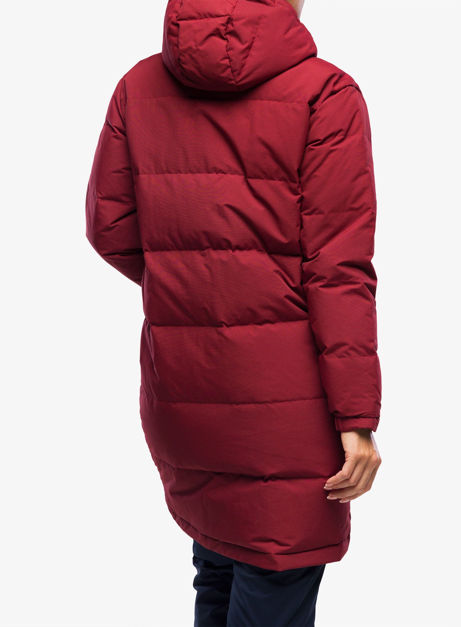 Puhast plašč Patagonia Downdrift Parka - carmine red