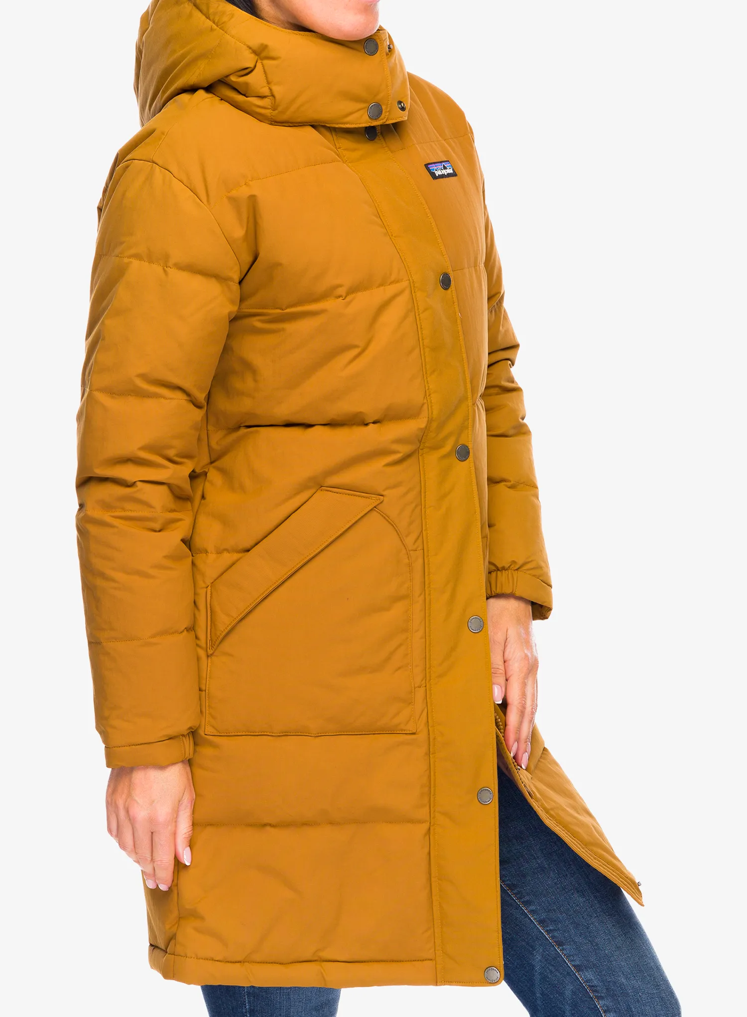 Puhast plašč Patagonia Downdrift Parka - shelter brown