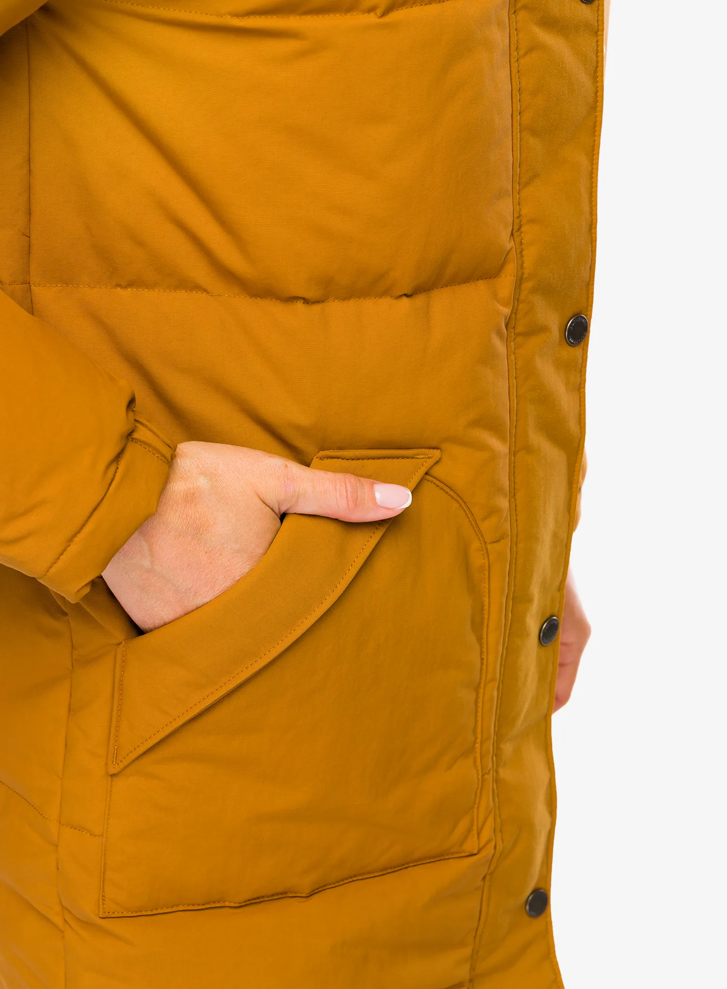 Puhast plašč Patagonia Downdrift Parka - shelter brown