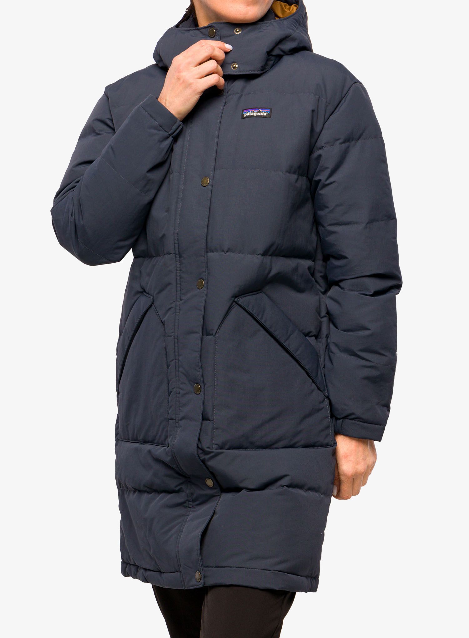 Puhast plašč Patagonia Downdrift Parka - smolder blue