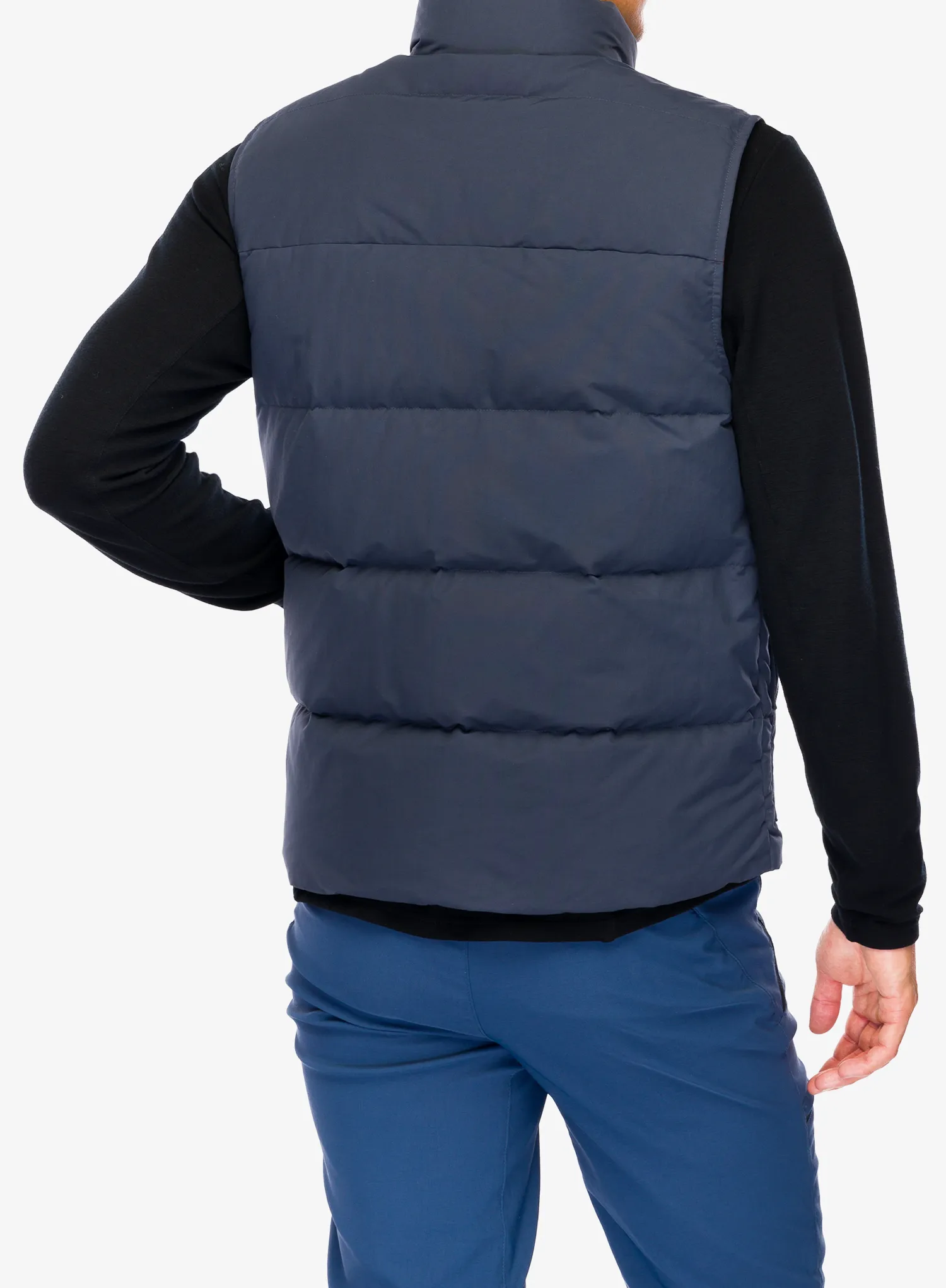 Puhasti brezrokavnik Patagonia Downdrift Vest - smolder blue