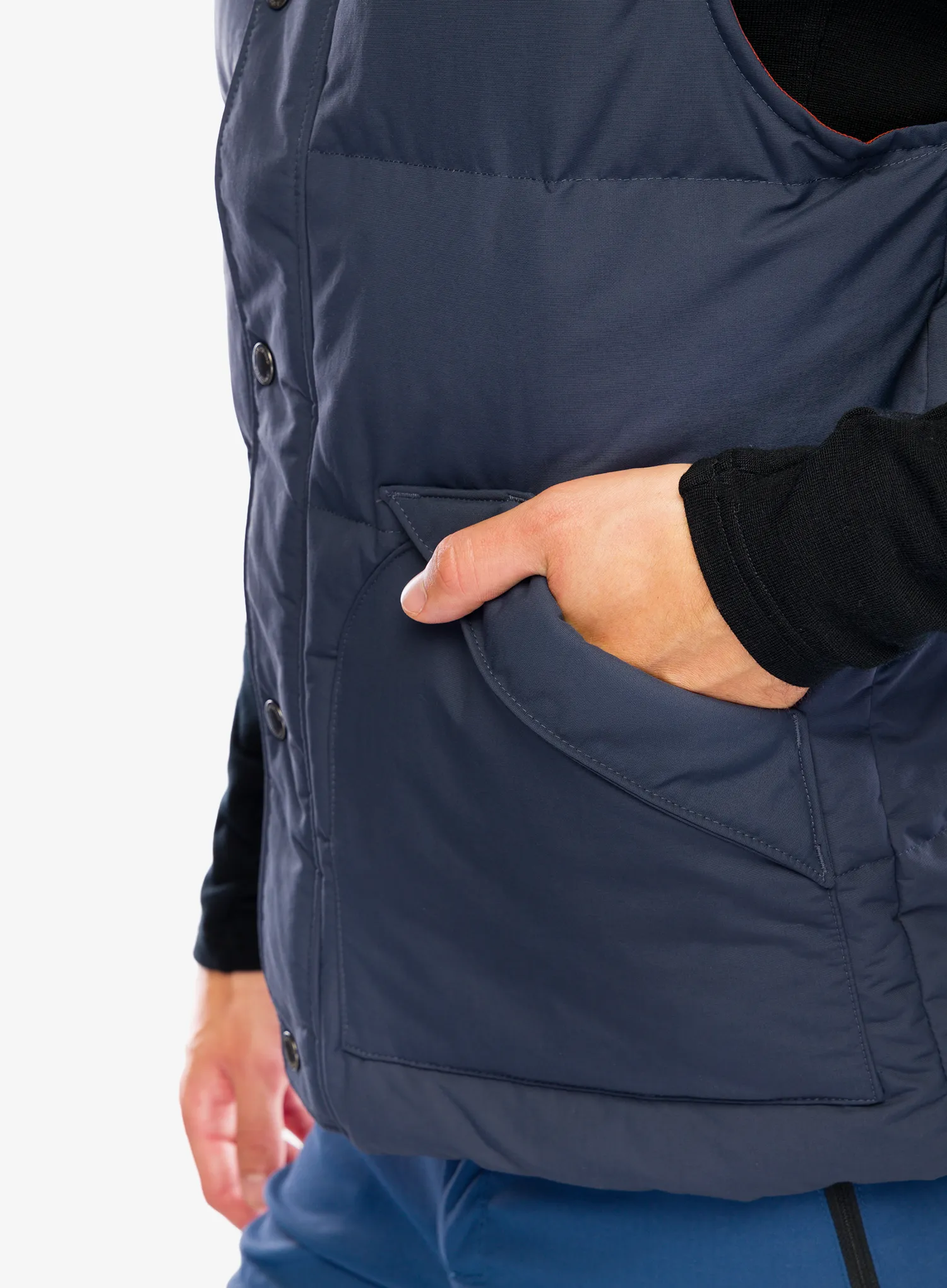 Puhasti brezrokavnik Patagonia Downdrift Vest - smolder blue