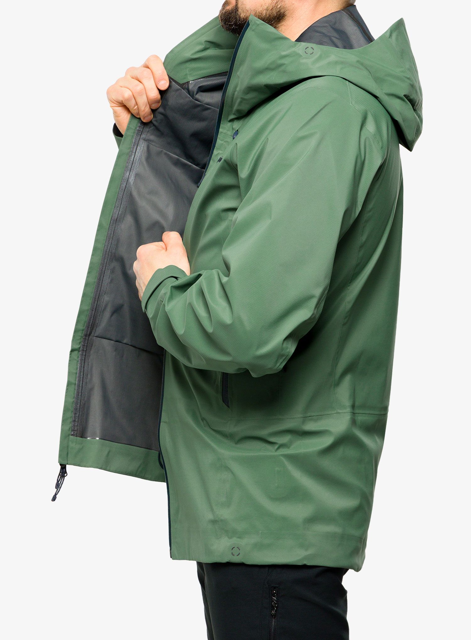 Hardshell jakna Patagonia Dual Aspect Jacket - hemlock green
