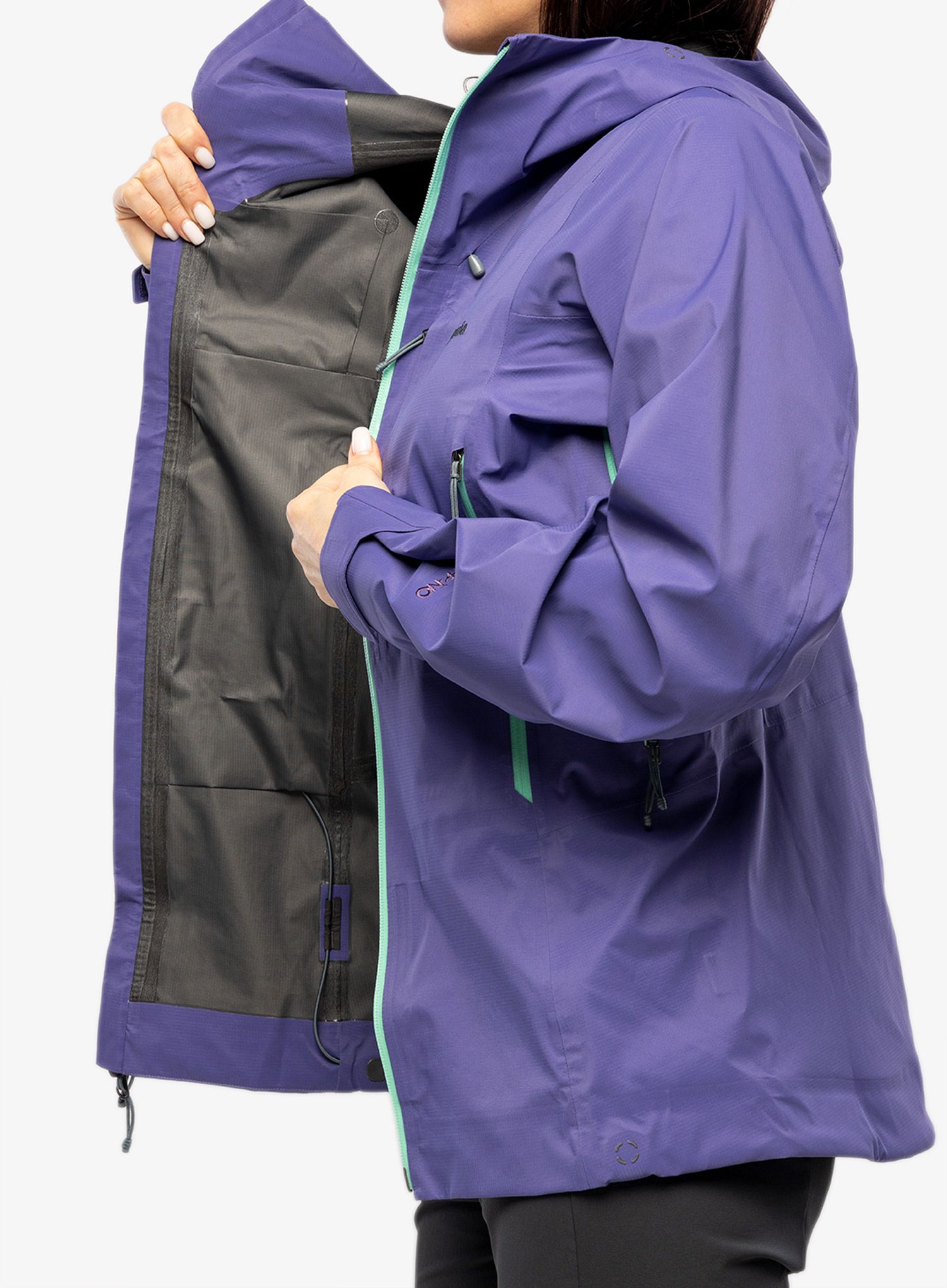 Ženska hardshell jakna Patagonia Dual Aspect Jacket - perennial purple