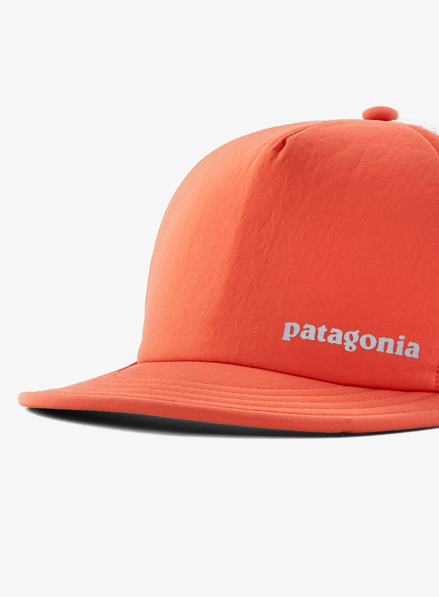 Kape Patagonia Duckbill Shorty Trucker Hat - pimento red