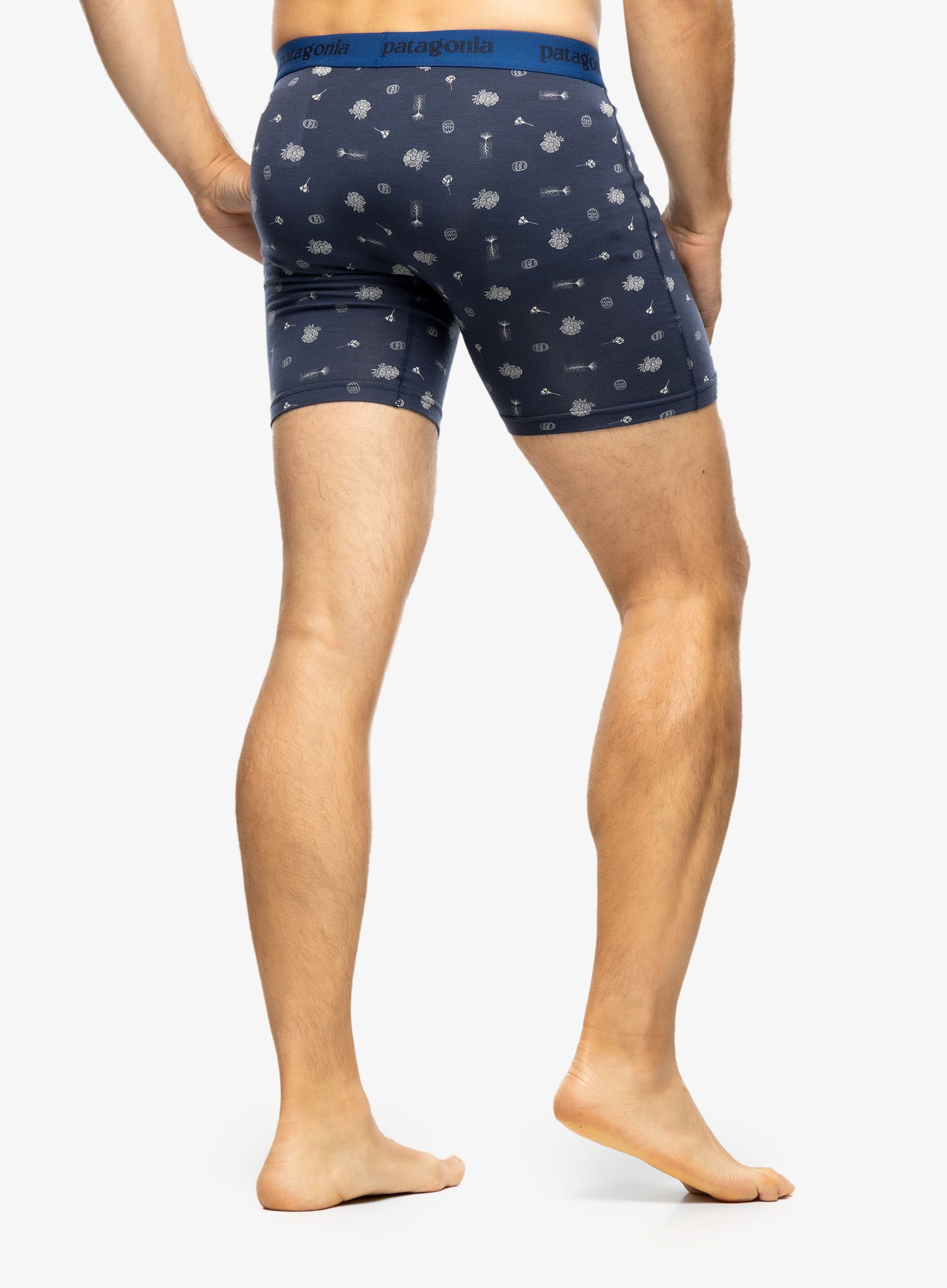 Boksarice Patagonia Essential Boxer Briefs 6'' - fire floral/new navy