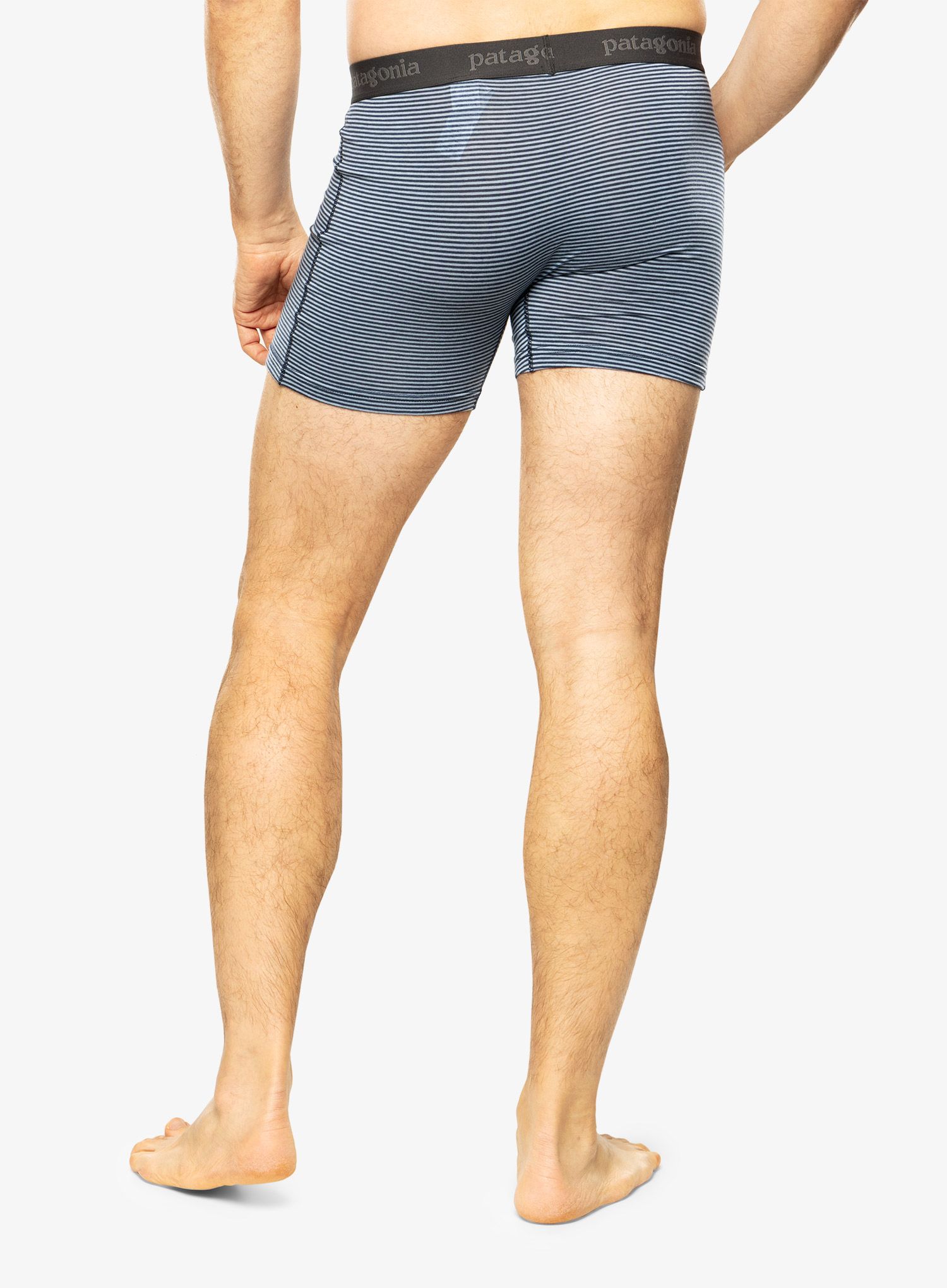 Boksarice Patagonia Essential Boxer Briefs - 3 in - fanthom stripe new navy