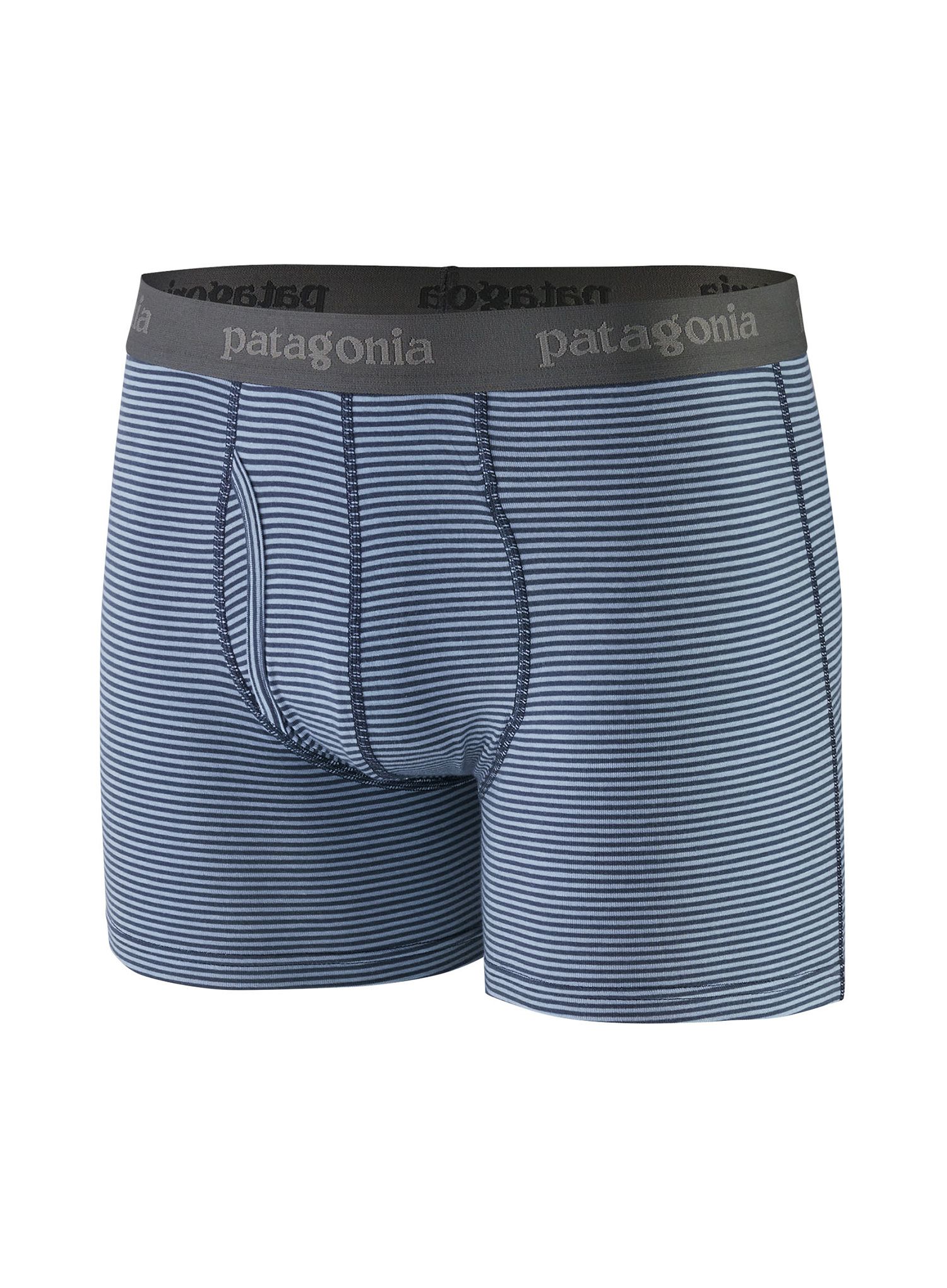 Boksarice Patagonia Essential Boxer Briefs - 3 in - fanthom stripe new navy