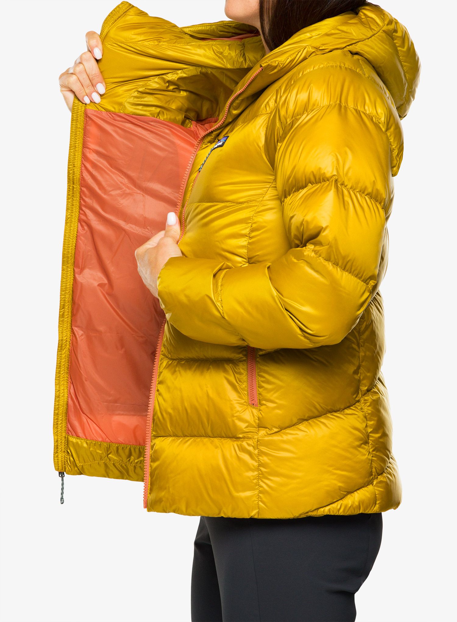 Ženska puhovka Patagonia Fitz Roy Down Hoody - cosmic gold