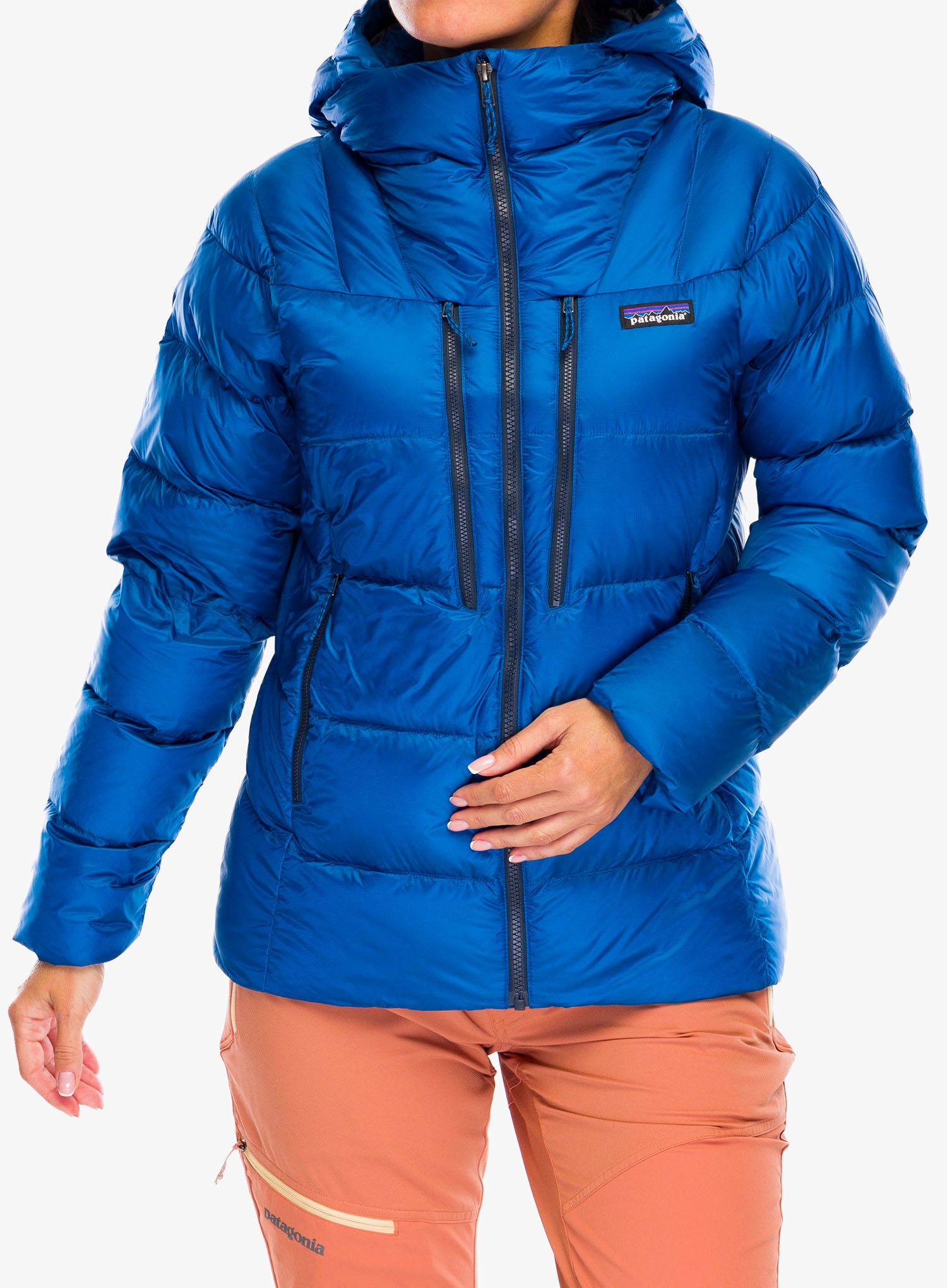Ženska puhovka Patagonia Fitz Roy Down Hoody - endles blue