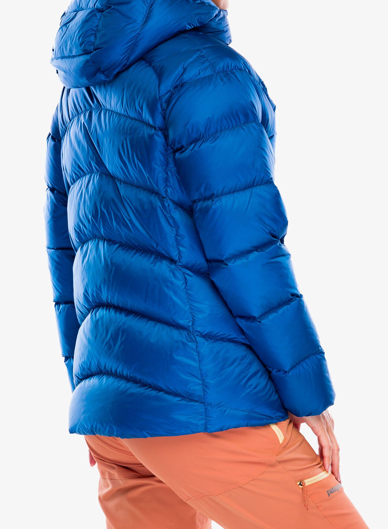 Ženska puhovka Patagonia Fitz Roy Down Hoody - endles blue