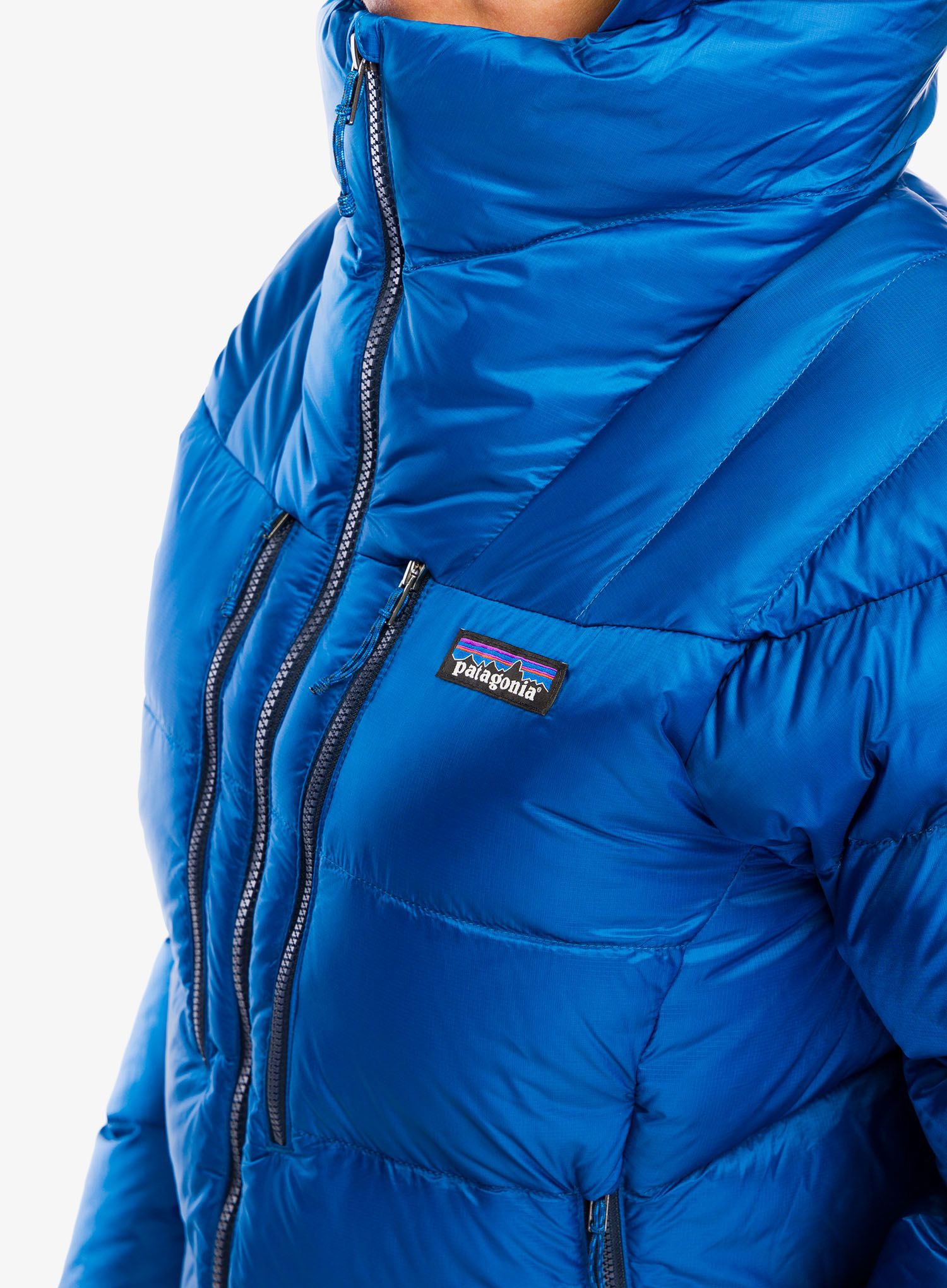 Ženska puhovka Patagonia Fitz Roy Down Hoody - endles blue