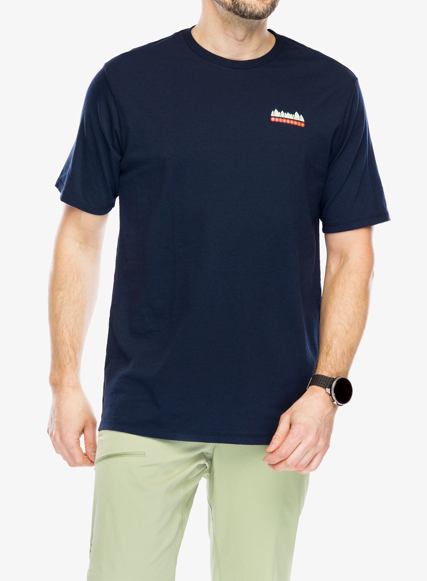 Majica s potiskom Patagonia Fitz Roy Wild Responsibili-Tee - new navy