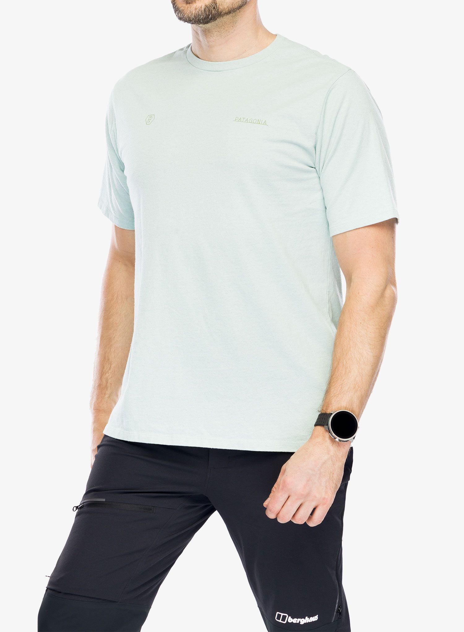 Majica s potiskom Patagonia Forge Mark Responsibili-Tee - wispy green