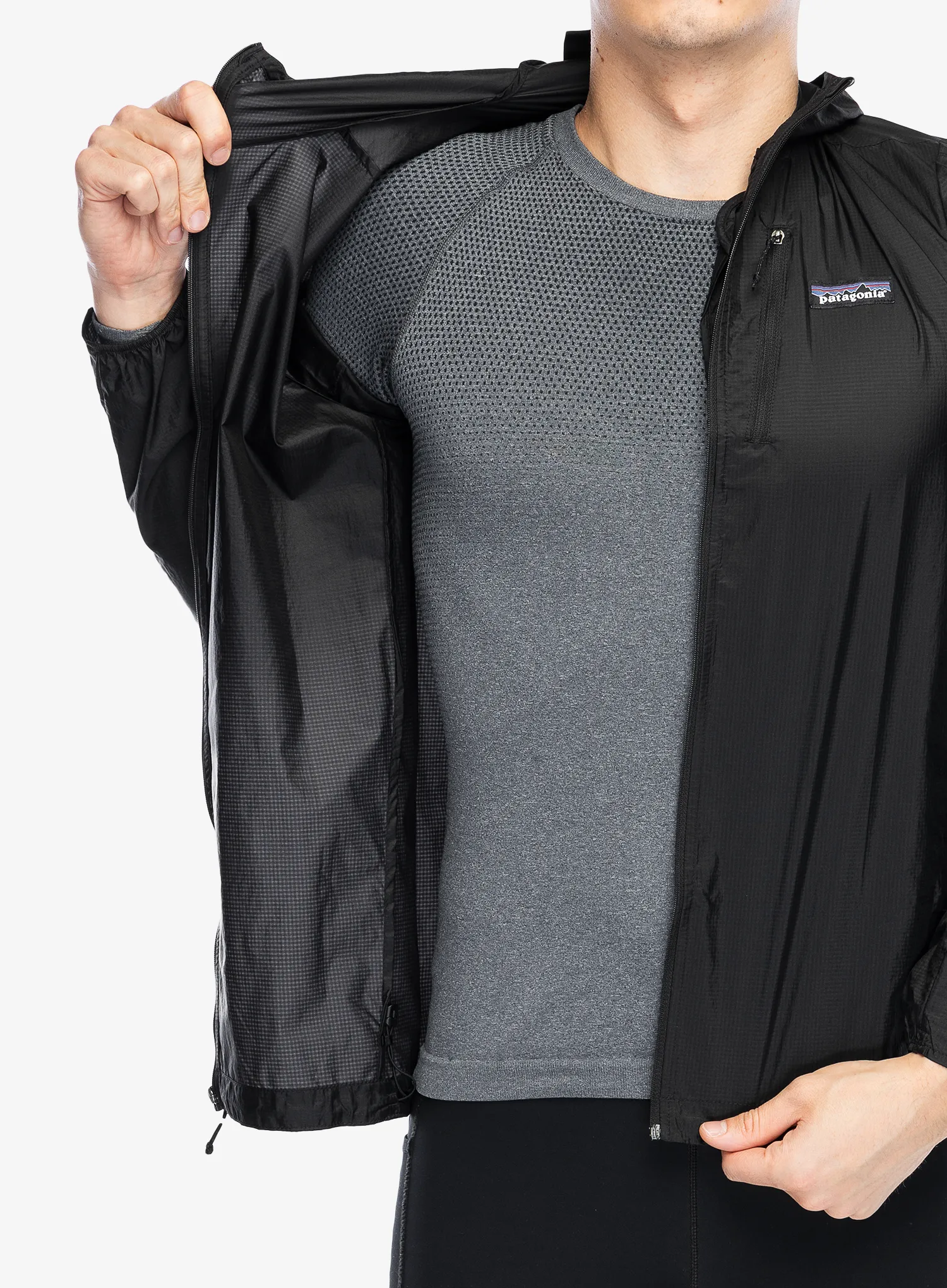 Moška tekaška jakna Patagonia Houdini Jacket - black