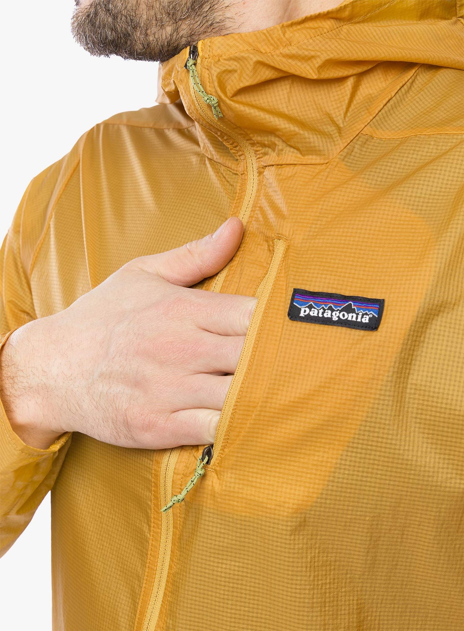 Jakna za tek Patagonia Houdini Jacket - pufferfish gold