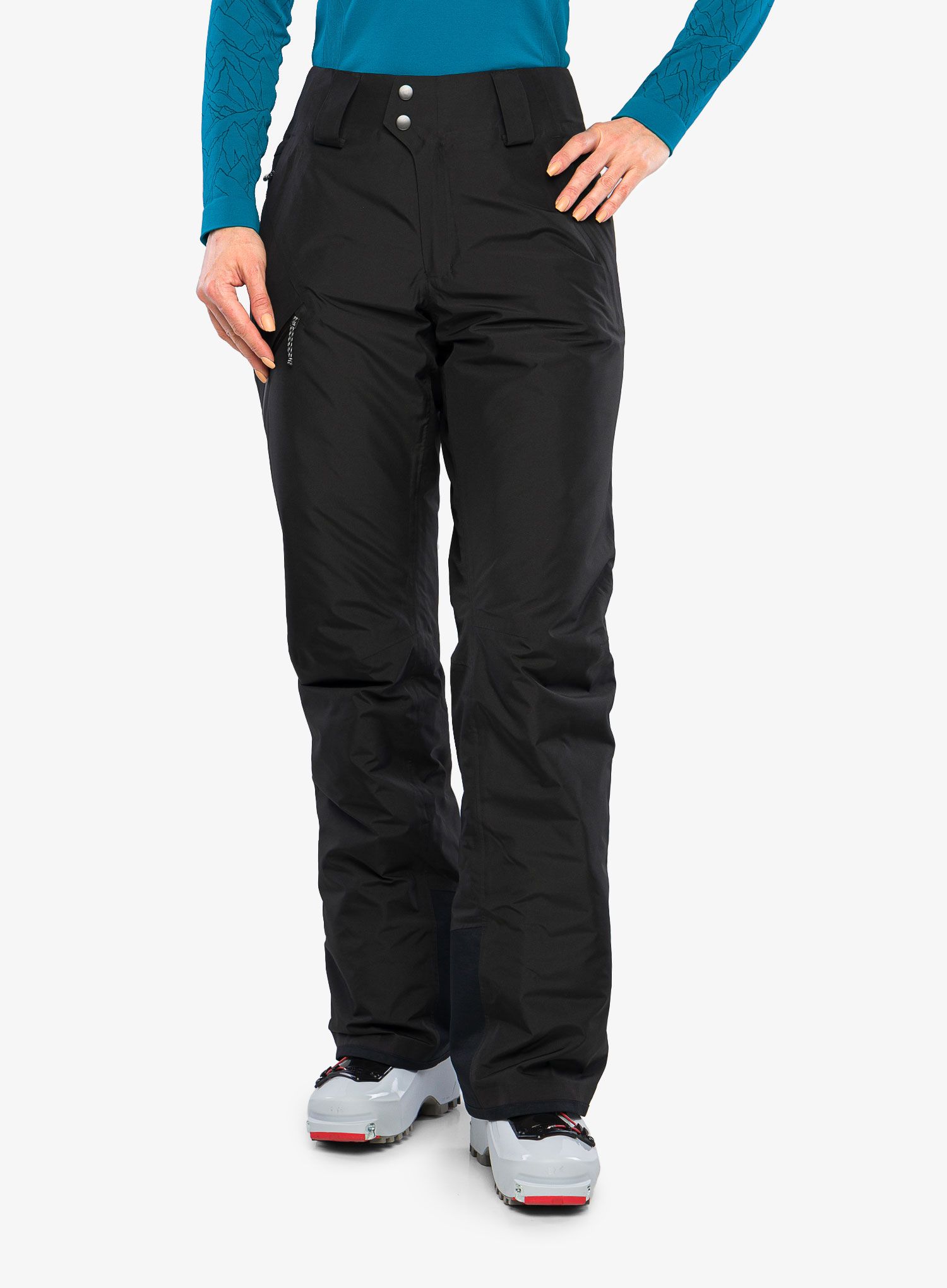 Ženske hlače Patagonia Insulated Powder Town Pants - black