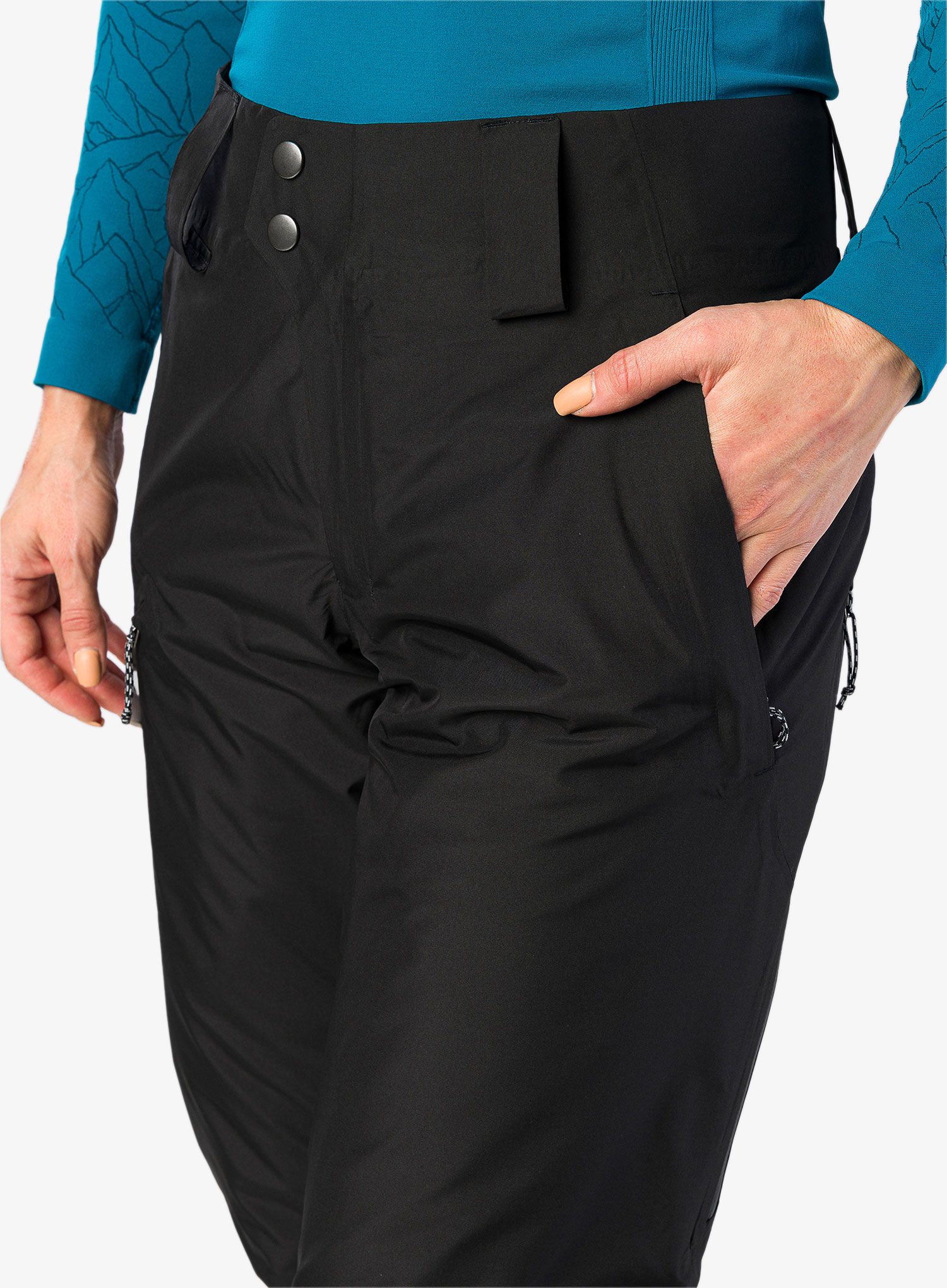 Ženske hlače Patagonia Insulated Powder Town Pants - black