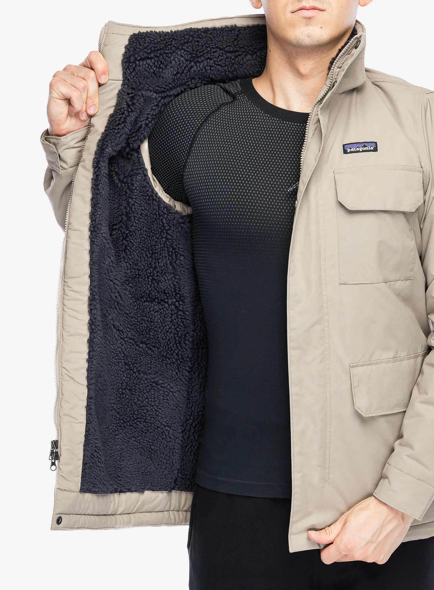 Sintetična jakna Patagonia Isthmus Parka - seabird grey