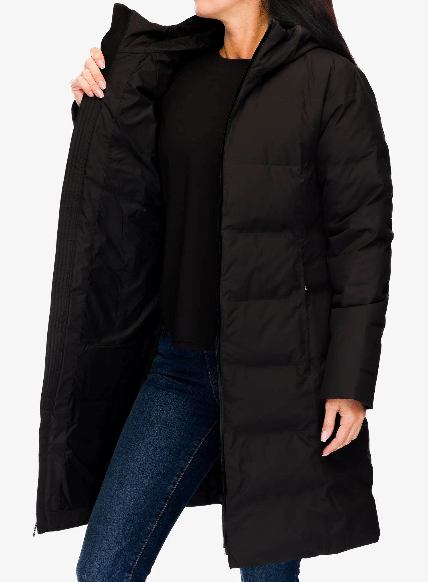 Puhast plašč Patagonia Jackson Glacier Parka - black