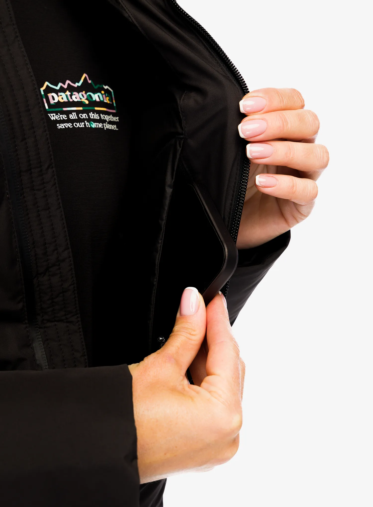 Puhast plašč Patagonia Jackson Glacier Parka - black