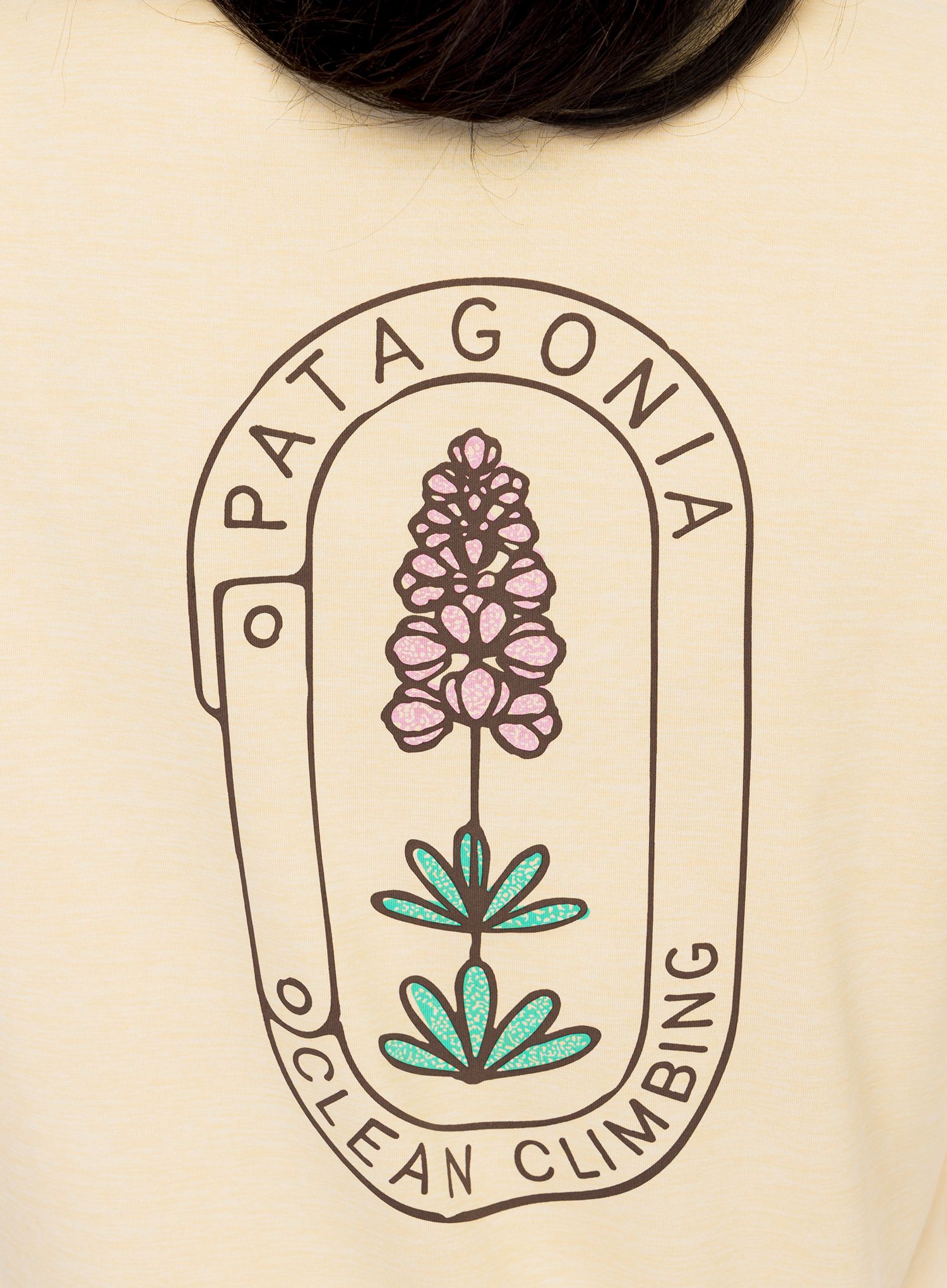 Ženska jopica Patagonia L/S Cap Cool Daily Graphic Shirt Lands - bloom/melon