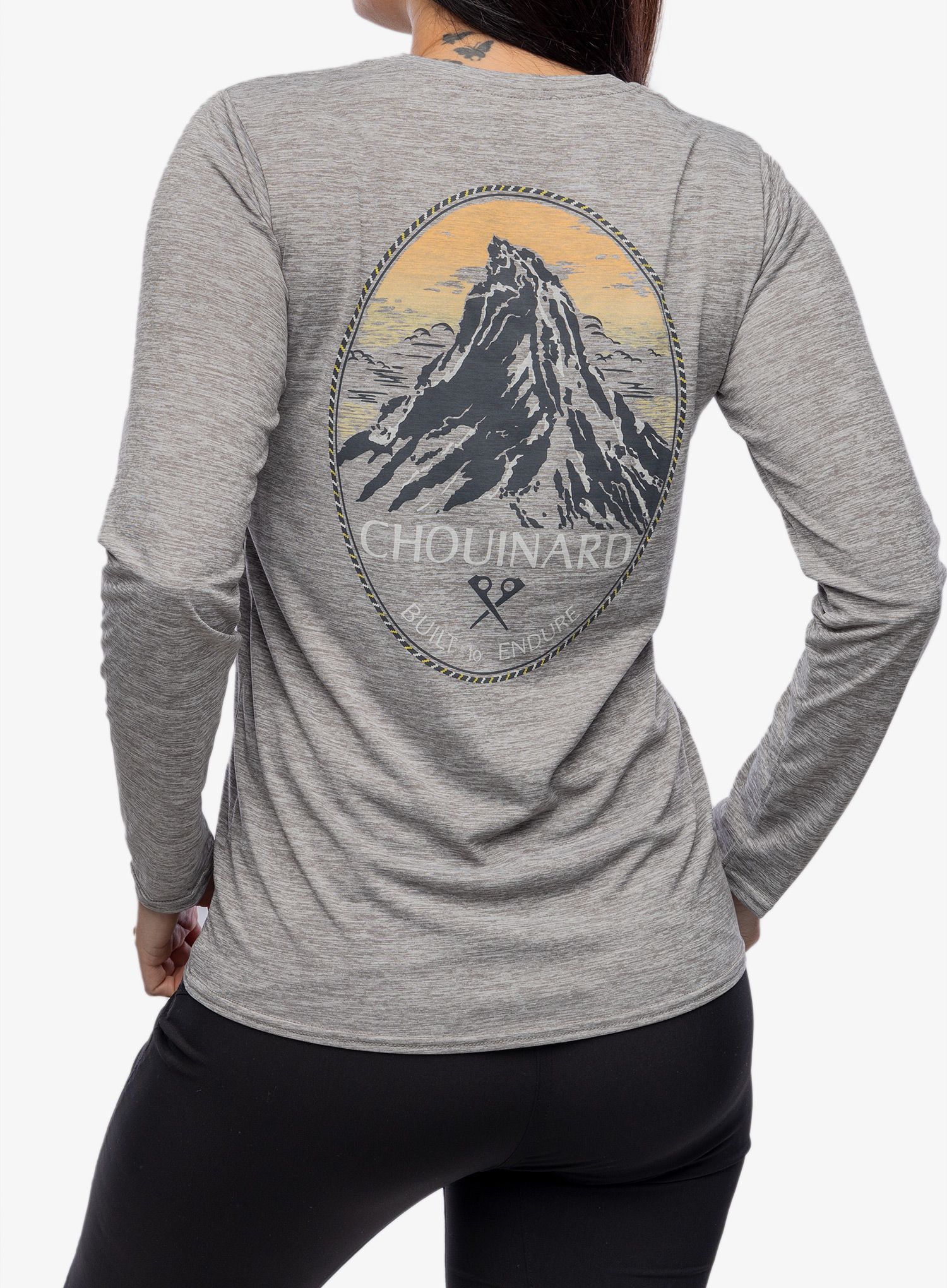 Ženska jopica brez kapuce Patagonia L/S Cap Cool Daily Graphic Shirt Lands - crest/grey