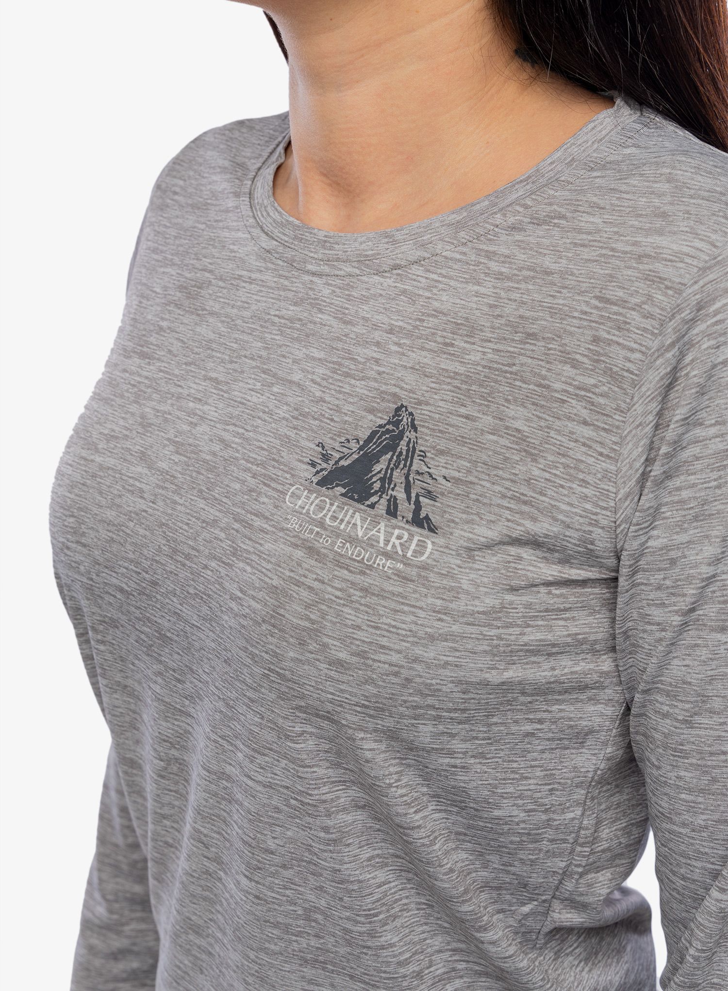 Ženska jopica brez kapuce Patagonia L/S Cap Cool Daily Graphic Shirt Lands - crest/grey